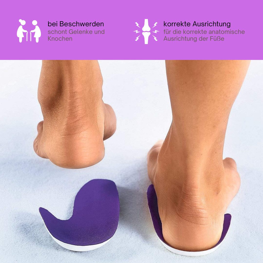 Medosan Einlegesohlen Bio-Balance Einlegesohlen für Frauen (Größe 36 bis 41), für alle Schuhe