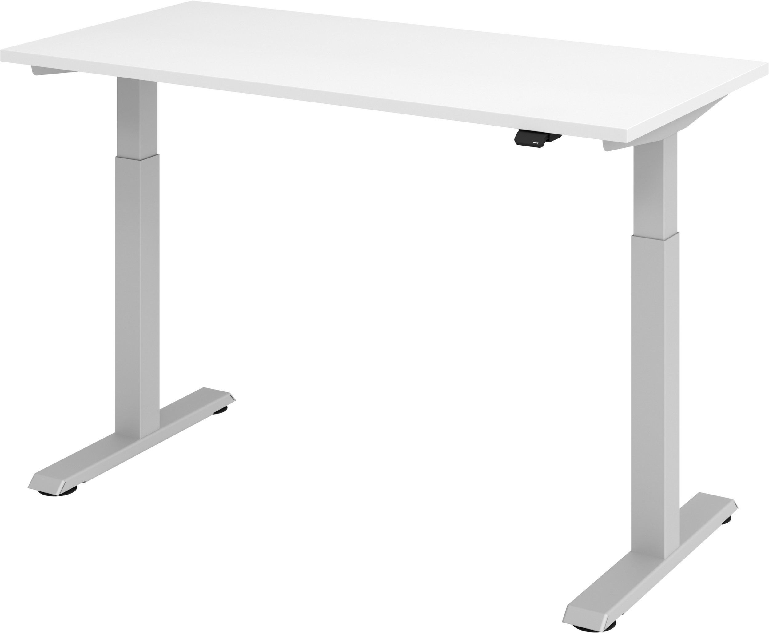 bümö Schreibtisch Schreibtisch elektrisch XMST (Mini), Rechteck: 140 x 67,2 cm - Dekor: Weiß