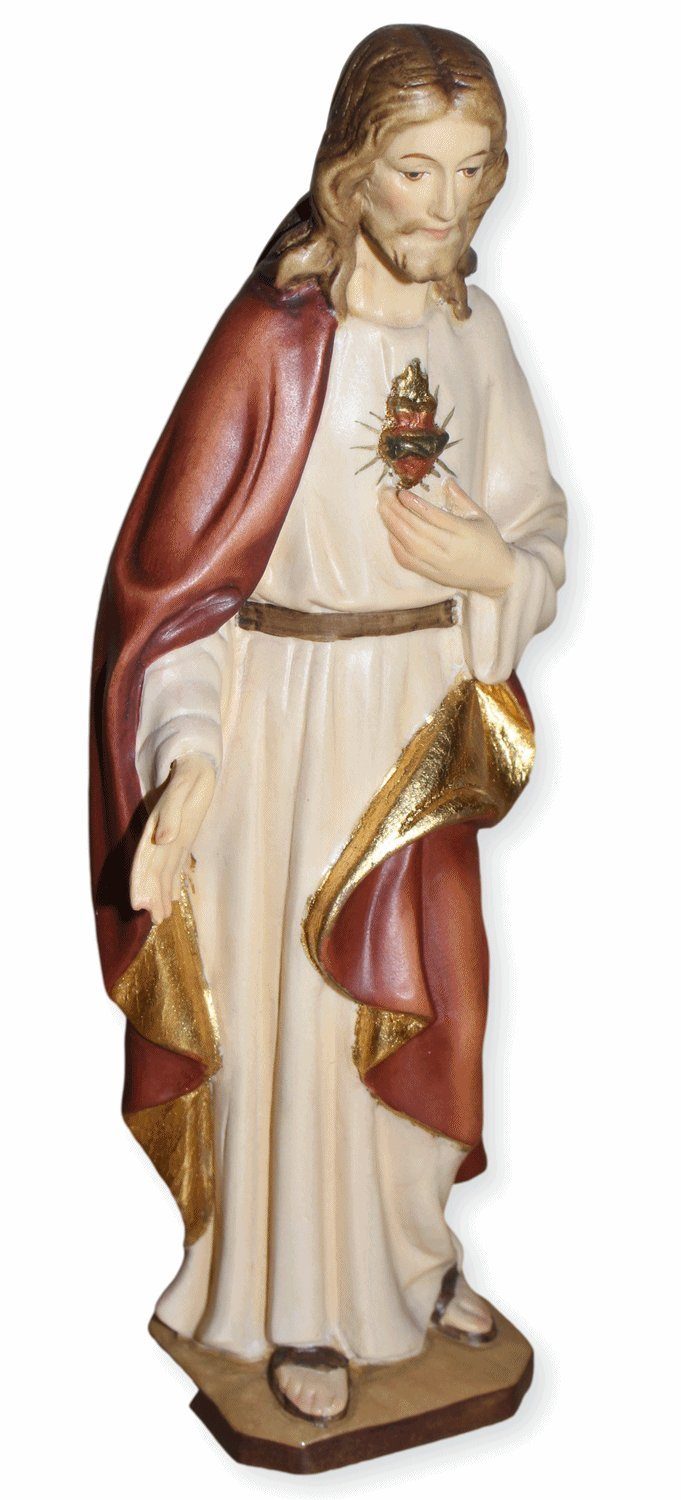 Dolfi Dekofigur Barmherziger Jesus 20 Heart" H "Sacred cm aus Ahornholz Holzfigur