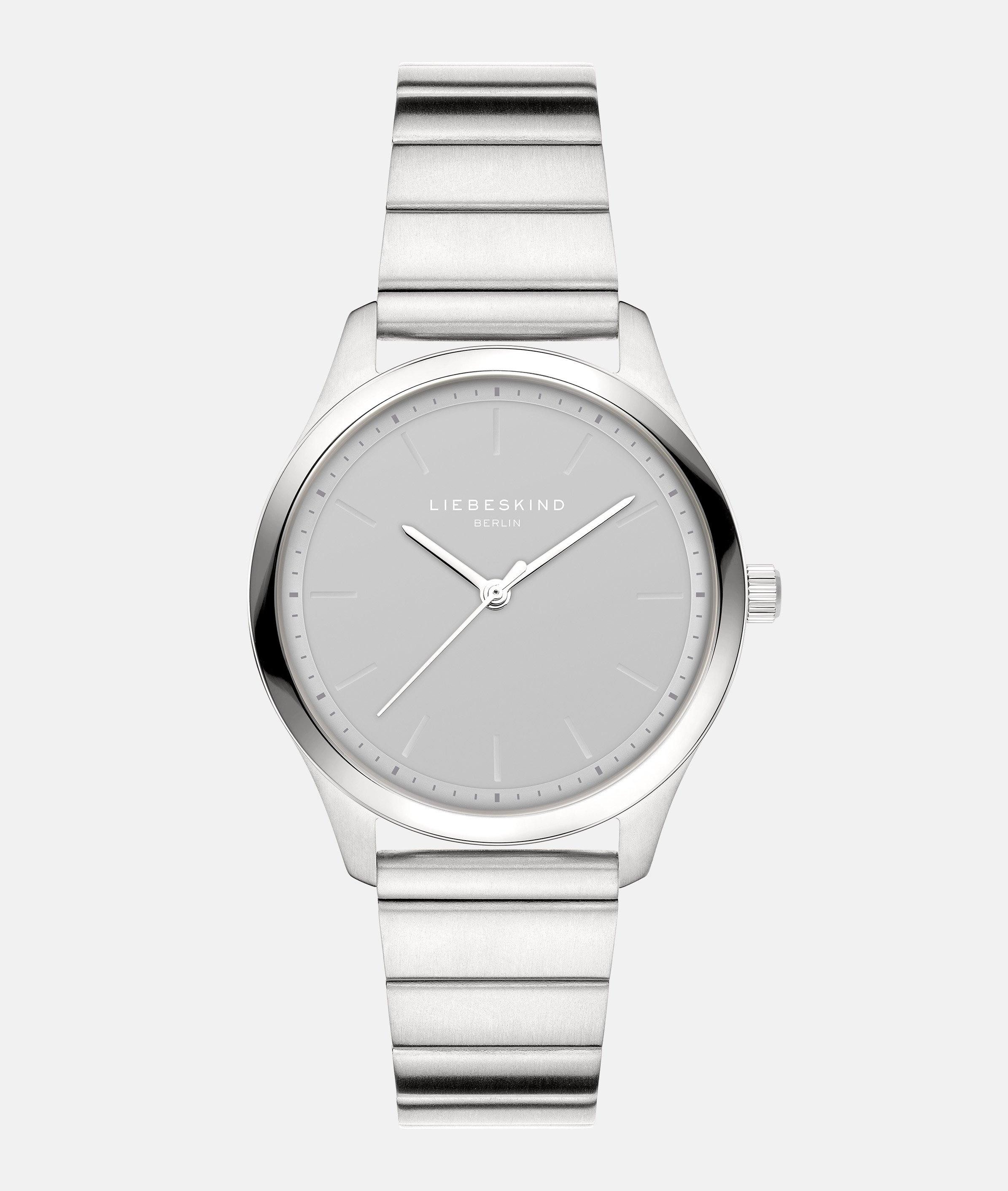 Liebeskind Berlin Quarzuhr Basic Staples LT-0386-MQ, Armbanduhr, Damenuhr, Edelstahlarmband, analog