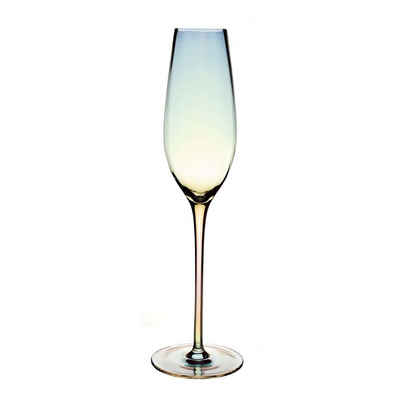 Intirilife Champagnerglas, Glas, Champagner Glas 200 ml Sekt Prosecco Glas Spülmaschinenfest