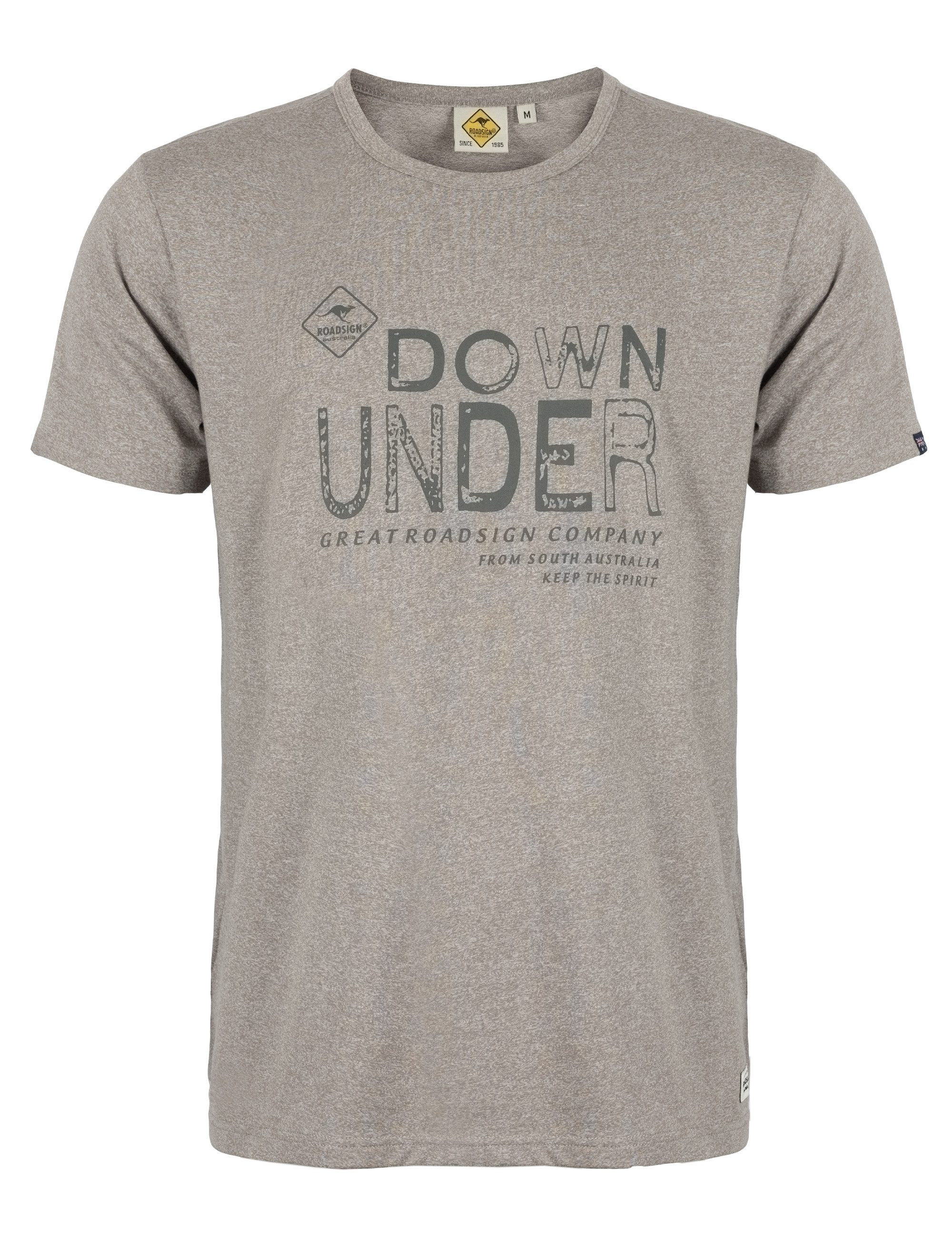 ROADSIGN australia T-Shirt Great RS (1, 1-tlg., 1) mit sportivem Charakter & melierter Optik für entspannte Herbsttage