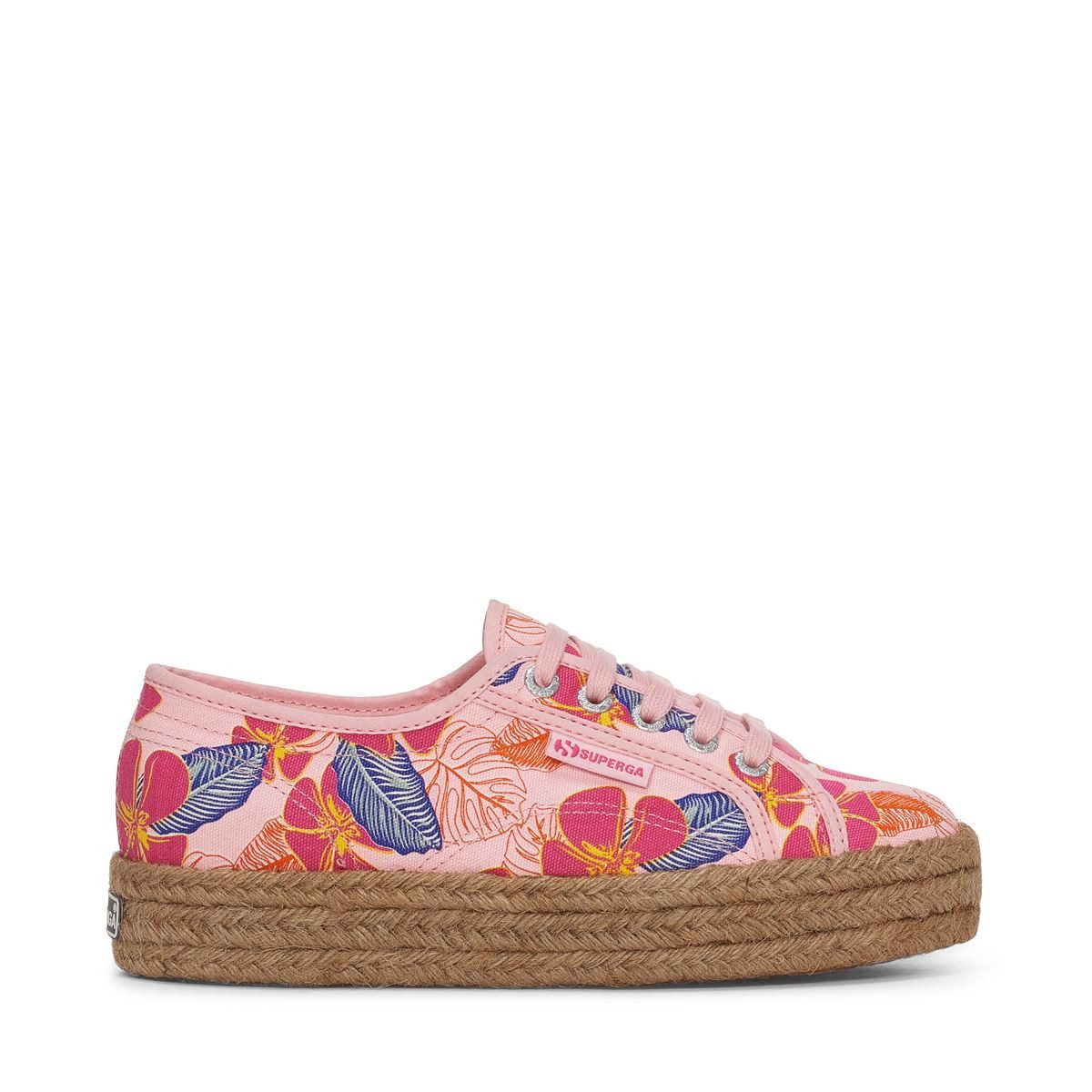 Superga 2730 ROPE HIBISCUS FLOWER PRINT Plateausneaker