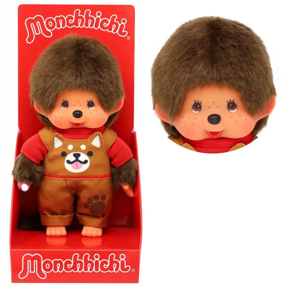 Monchhichi Plüschfigur Junge mit Shiba Latzhose günstig online kaufen
