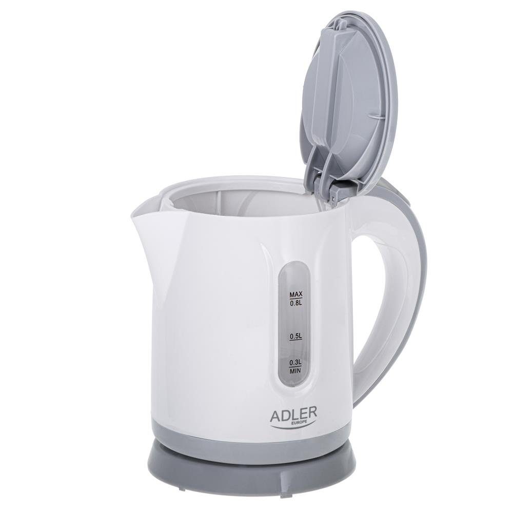 Adler Wasserkocher AD 1371g, 0,8 l, 850,00 W, automatische Abschaltung, drehbarer Sockel