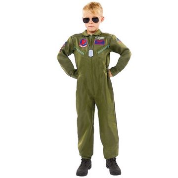 Amscan Kostüm Top Gun Kampfpilot Pete Maverick für Kinder