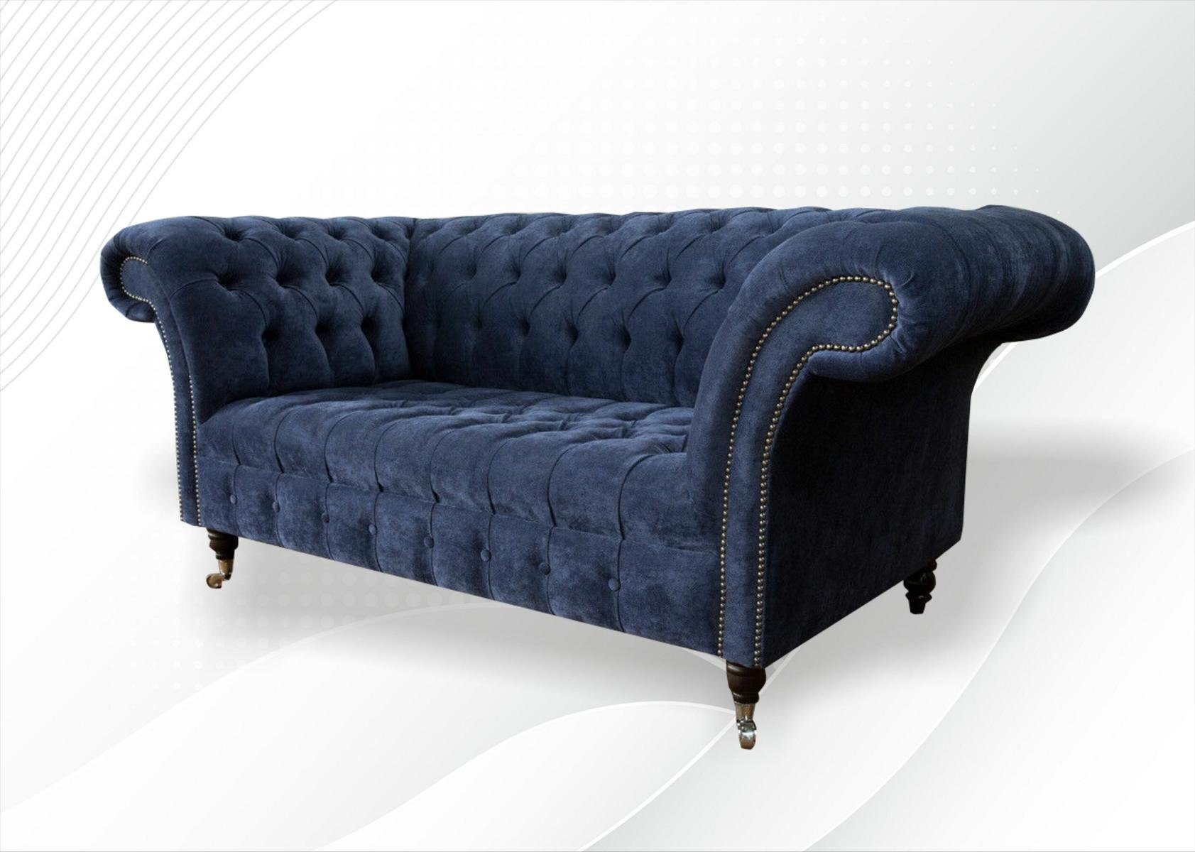 Textilsofa Chesterfield-Sofa, Couch Sitzer JVmoebel Couch Klassische Polster 2 Sofa Zweisitzer