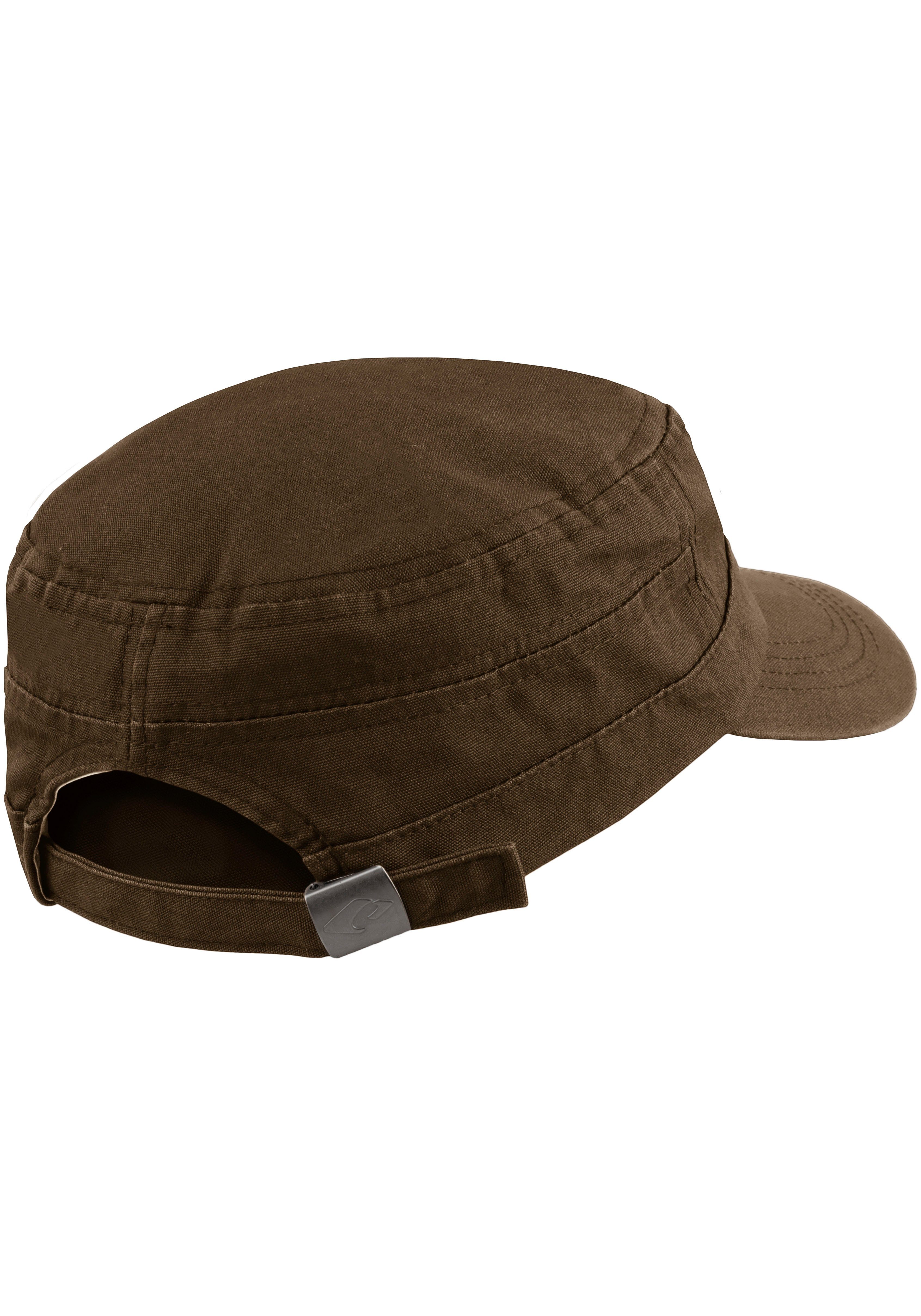 chillouts Army Cap aus Paso One atmungsaktiv, Baumwolle, Size reiner braun El Hat