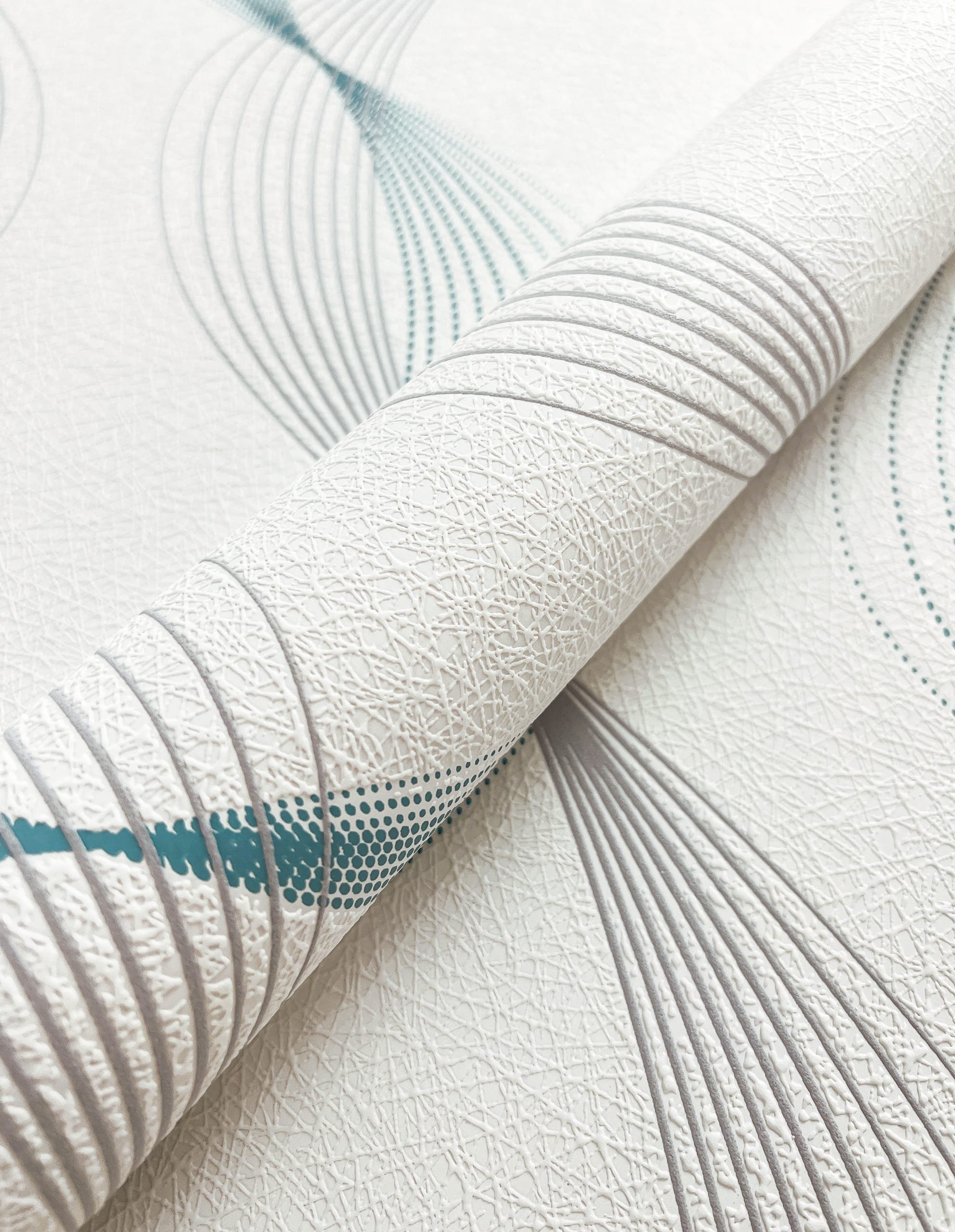 Newroom Vliestapete Ladi Tapete Mustertapete Wellen,Linien,Struktur, Streifentapete