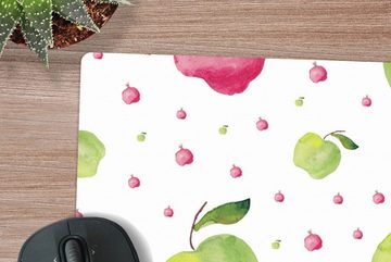 MuchoWow Gaming Mauspad Apfel - Granatapfel - Vorlagen (1-St), Büro für Tastatur und Maus, Mousepad Gaming, 90x60 cm, XXL, Großes