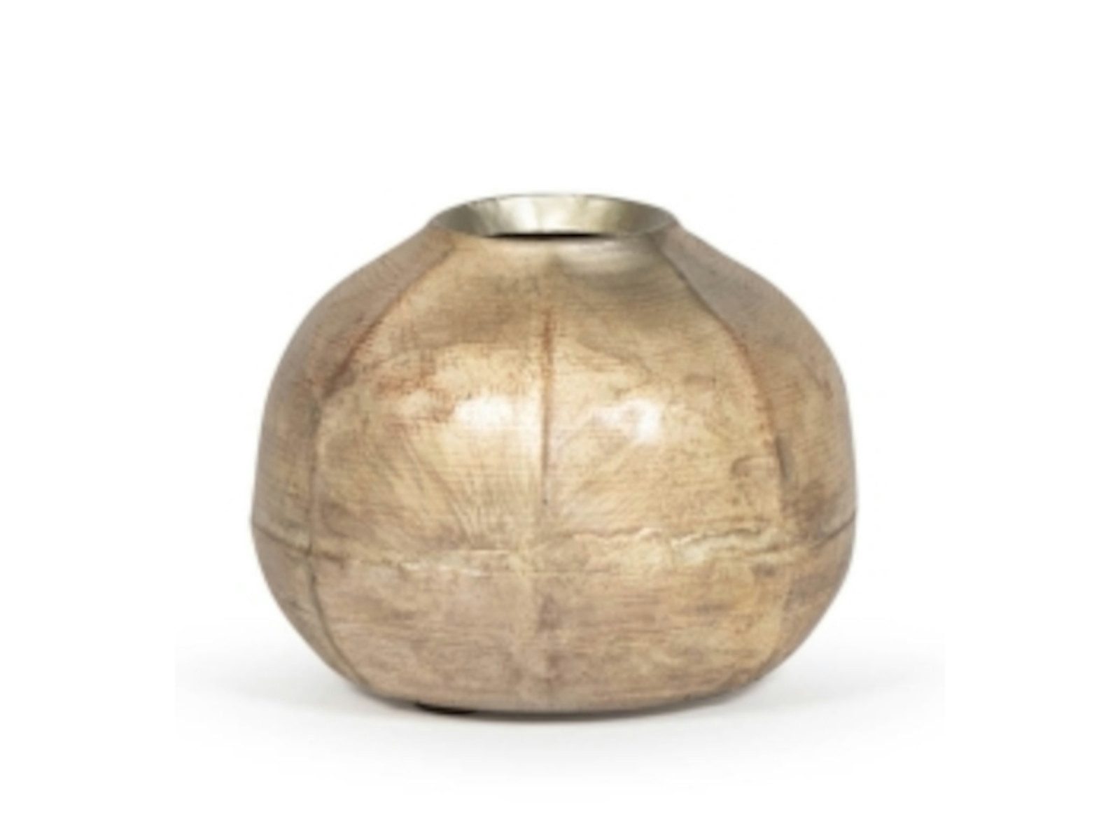 Dekocandle Dekovase Vase silber-gold Ø10,5 x 8 cm (1 Stück) (Vasen)