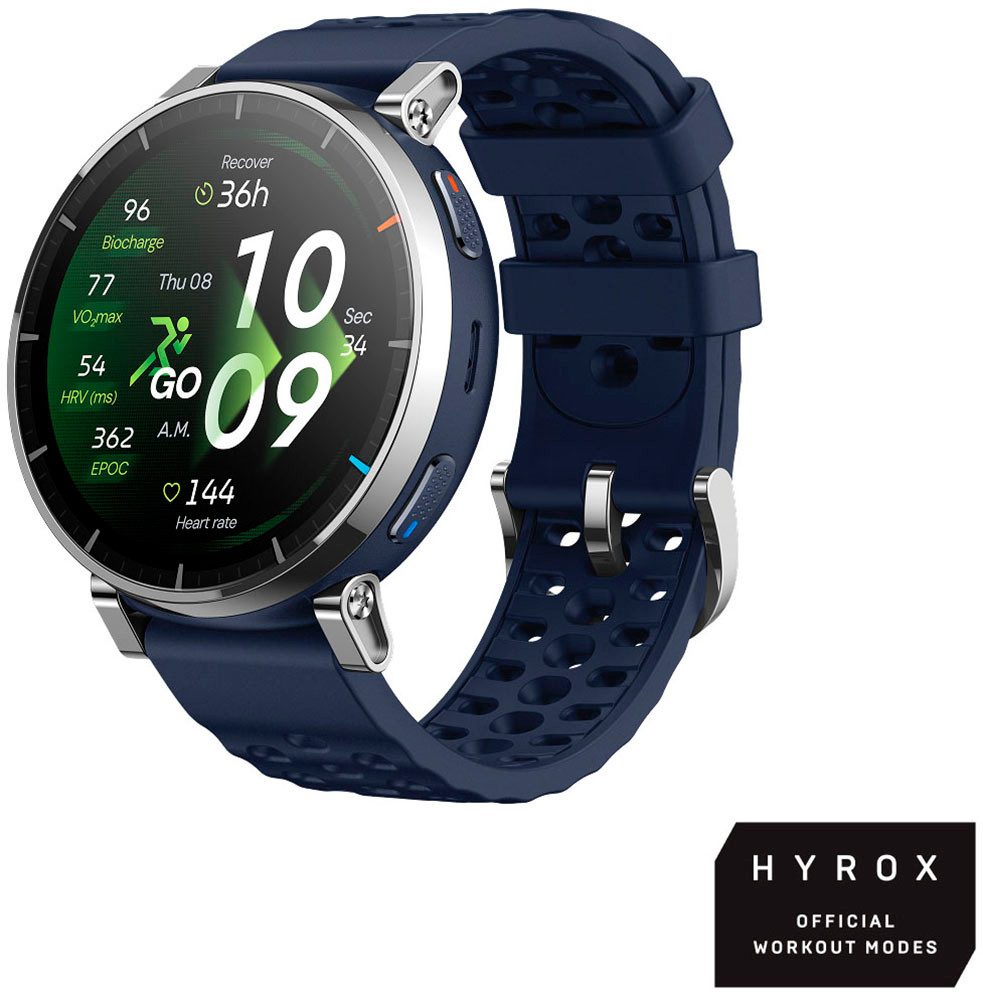 Amazfit Active 3 Premium Smartwatch (1,32 Zoll, Amazfit OS), Hyrox Race Mode