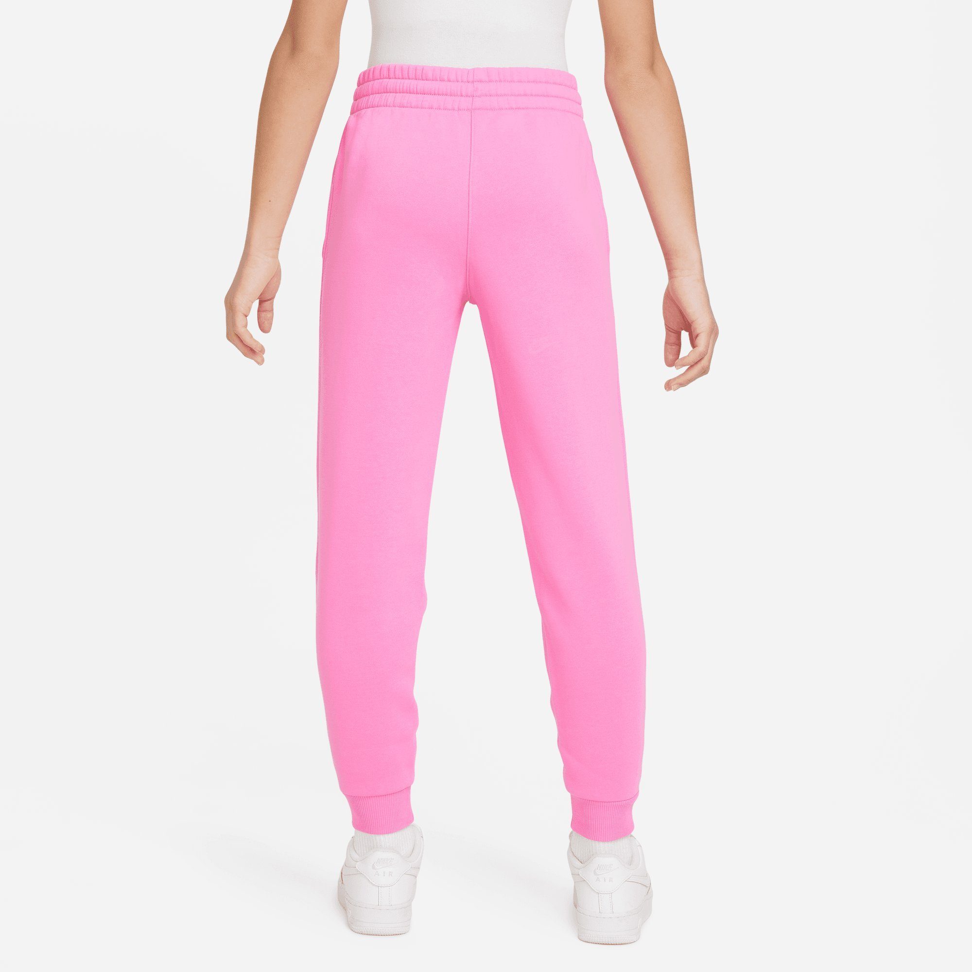 Sportswear JOGGER BIG CLUB KIDS' Jogginghose Nike PANTS FLEECE PINK/WHITE PLAYFUL