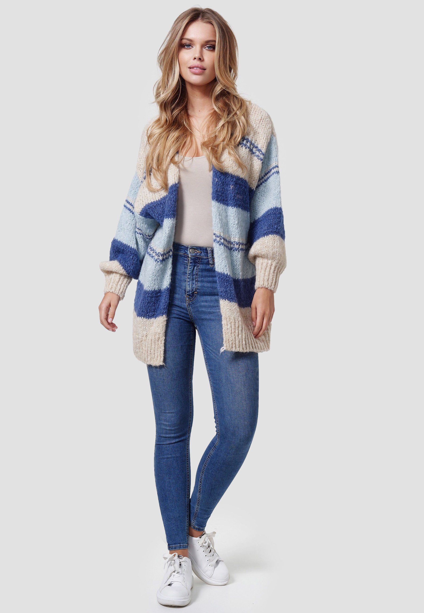 Decay Strickjacke mit trendigen Streifen