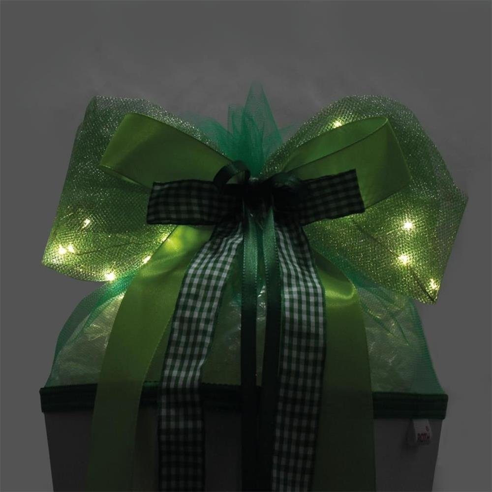 Roth Schultüte LED-Schleife "Green Lights", Grün, 50 x 23 cm, für Zuckertüte oder Geschenke