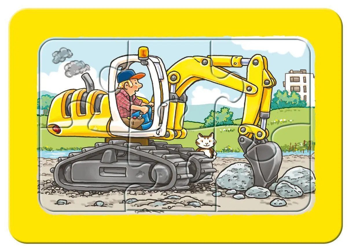 Ravensburger Puzzle Bagger, Traktor und Kipplader. günstig online kaufen