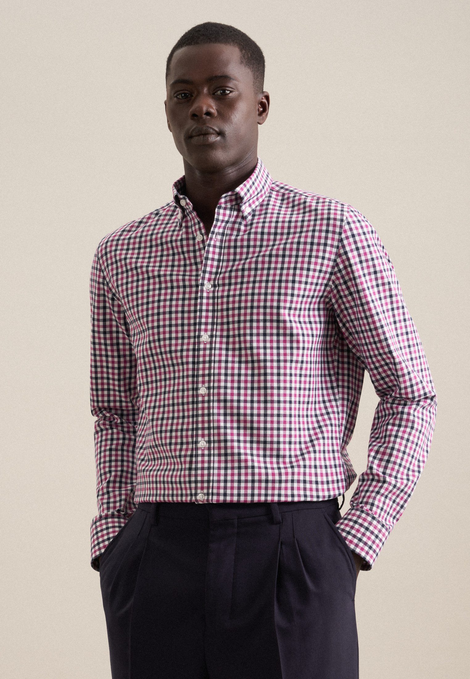 Flanellhemd Slim