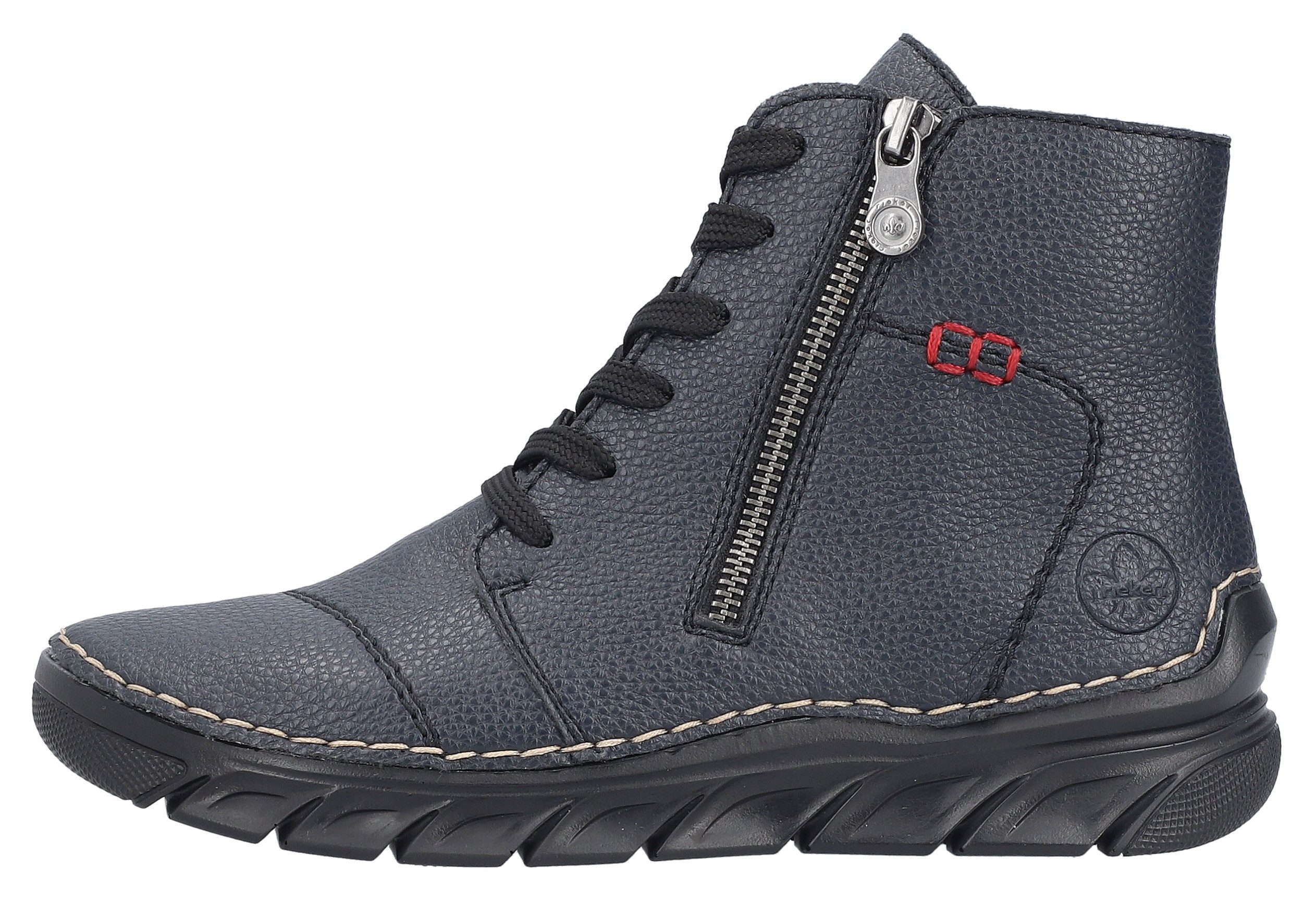 Rieker Schnürboots Schnürstiefelette, Casual-Boots mit weicher Innensohle