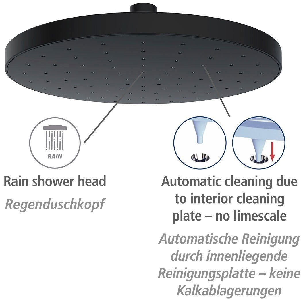 WENKO Regenduschkopf Automatic Cleaning, Regenduschkopf Automatic Cleaning, Ø 22,5 cm