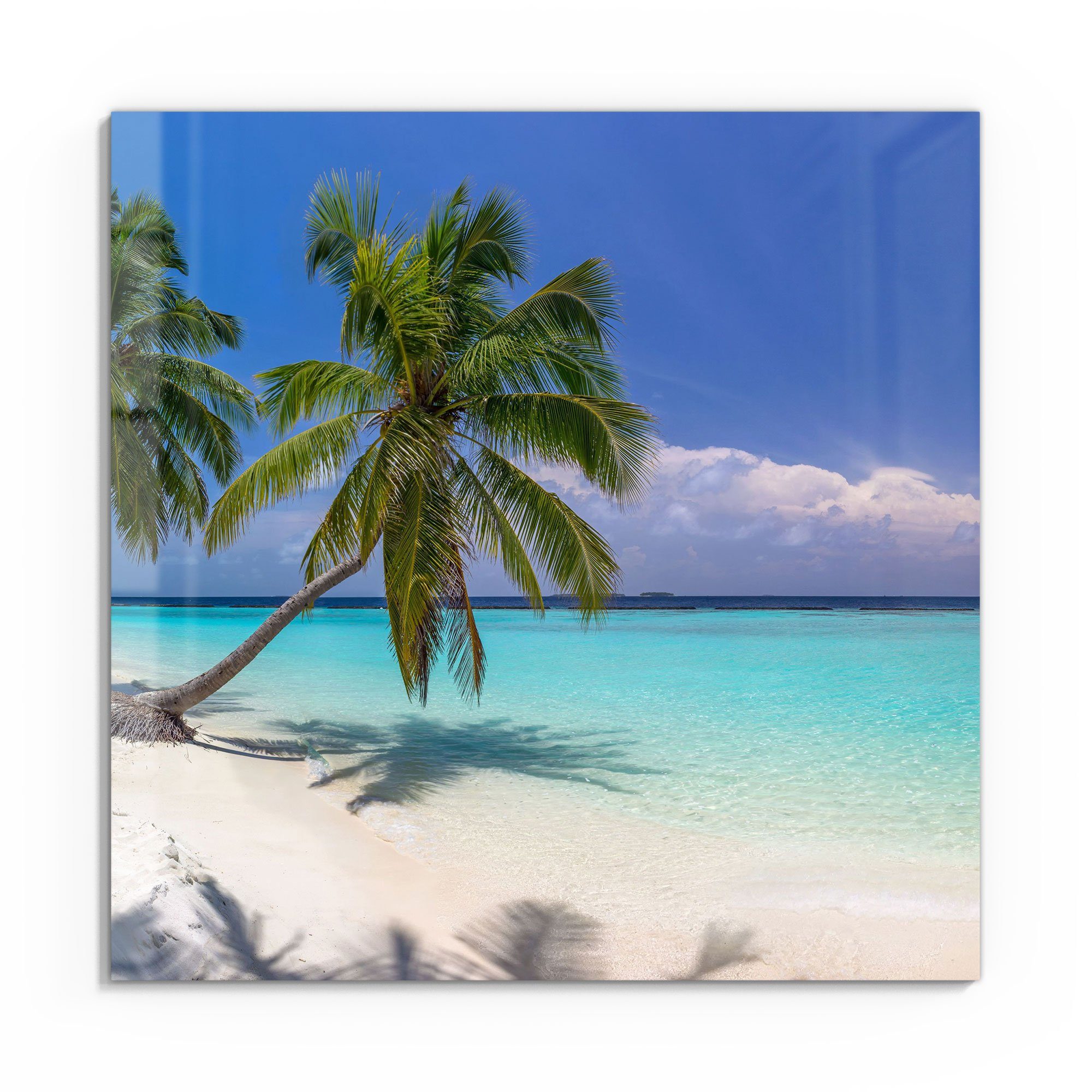 DEQORI Glasbild 'Paradiesischer Strand', 'Paradiesischer Strand', günstig online kaufen
