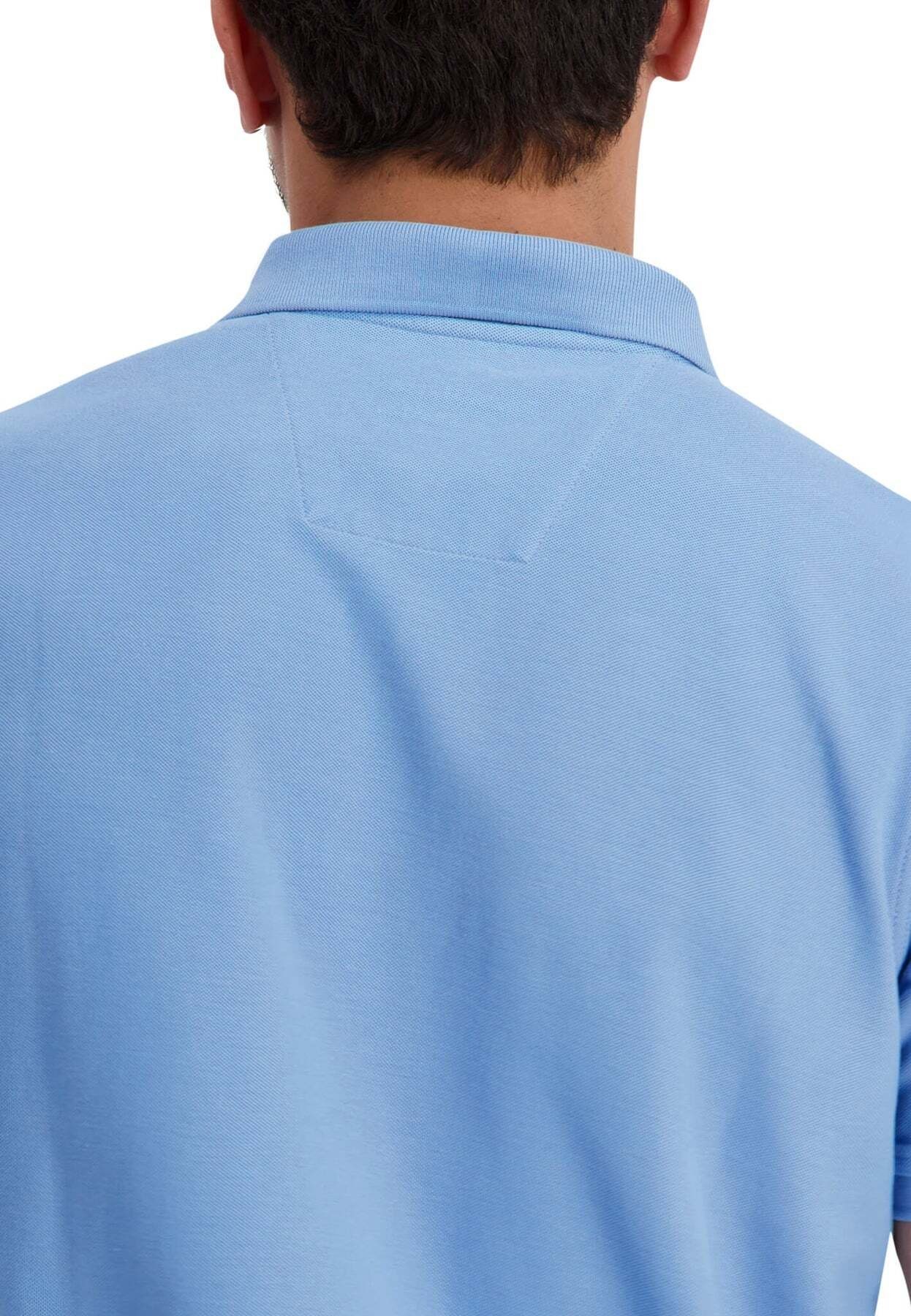Poloshirt Kurzarmshirt Polokragen Poloshirt mit FYNCH-HATTON blau