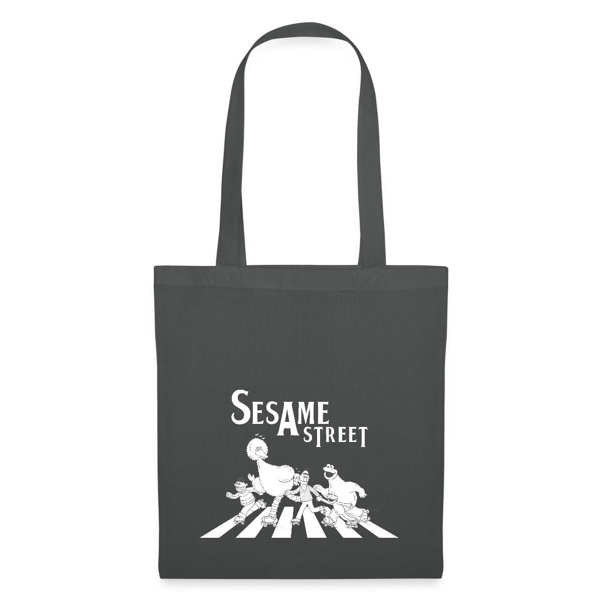 Henkeltasche Sesamstraße Zebrastreifen Klassiker Stoffbeutel
