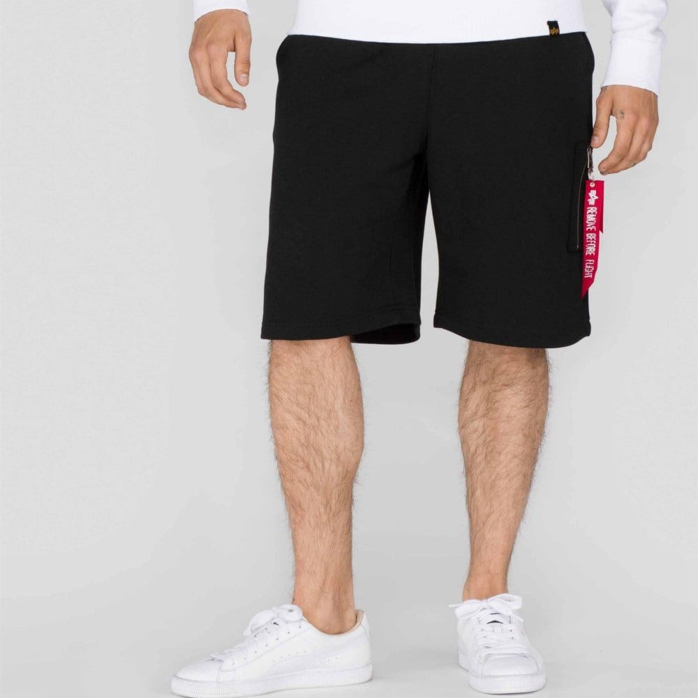 Alpha Industries Shorts Freizeithose X-Fit Cargo (Terry-Cotton) kurz schwar günstig online kaufen