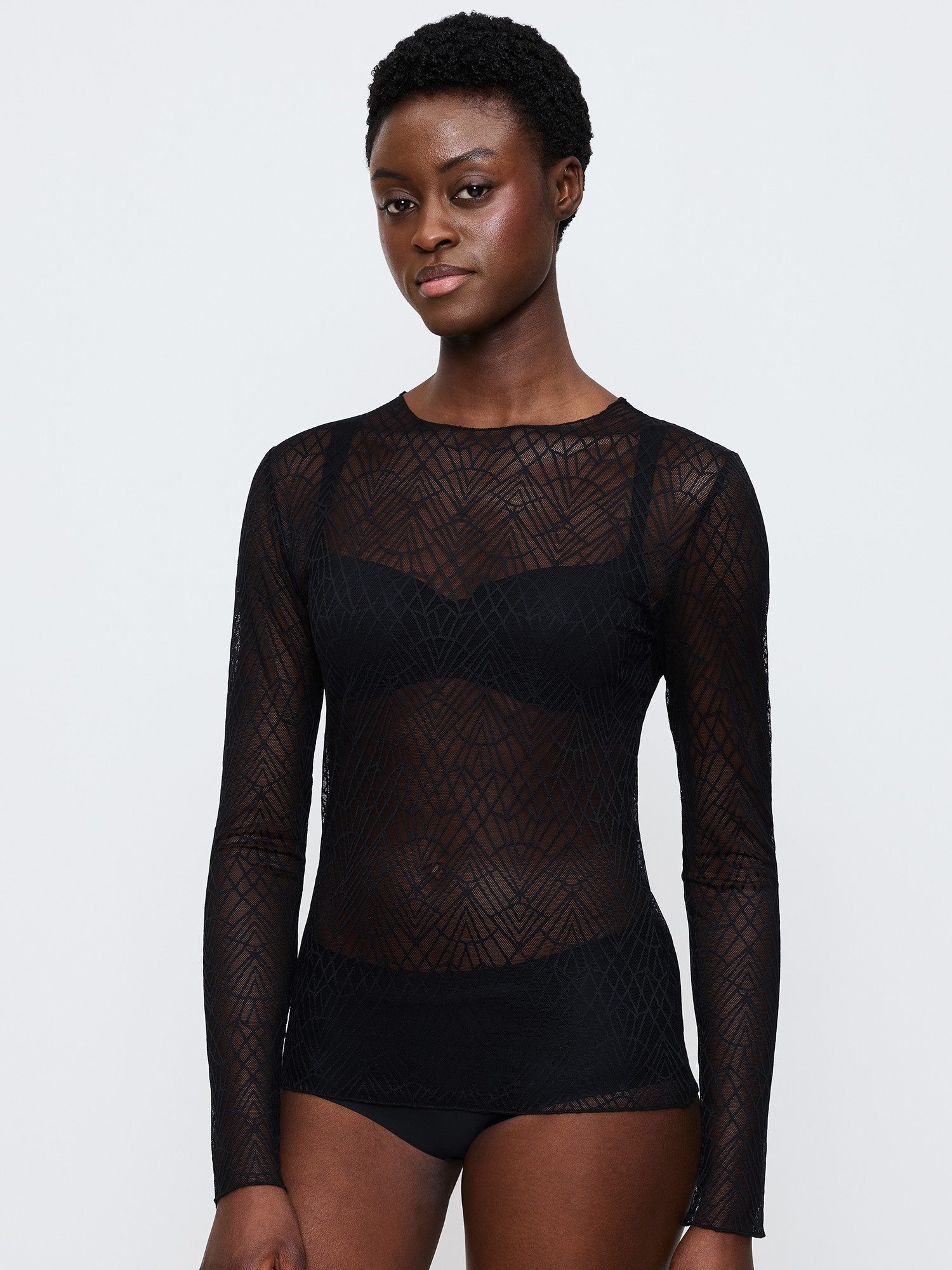 Triumph Longsleeve A Weekend to Remember Top sinnliche Spitze - Rundhalsausschnitt