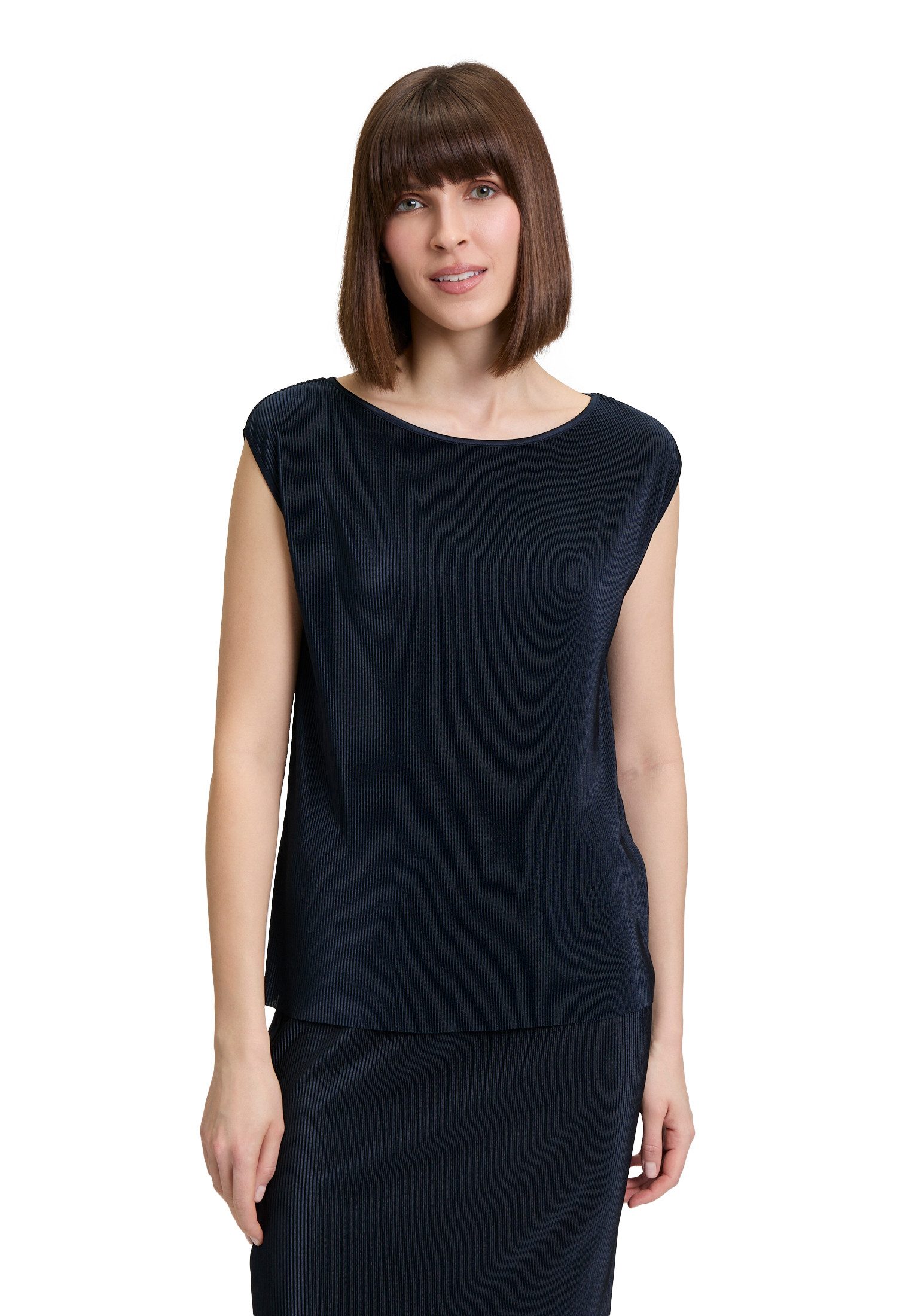 Blusentop Betty & Co Damen Blusentop mit Plissee