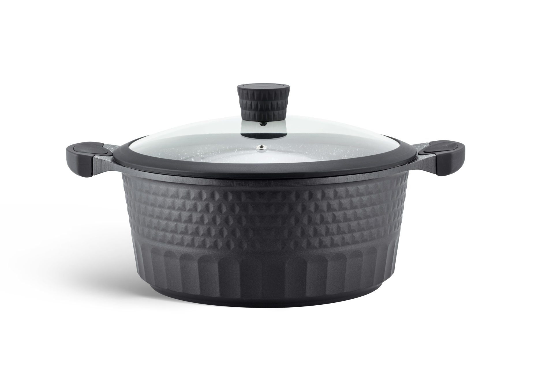 Edenberg Topf-Set Schwarze Topfset klassische Töpfe, Kasserolle Pfanne Keramik INDUKTION, Aluminium, Keramik (10-tlg., Zeitloses Design des Topfsets. Eine ideale Geschenkidee)