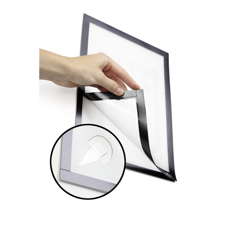 DURABLE Magnettafel Durable 484301 Dokumentenhalter Schwarz (B x H) 236 mm x 323 mm DIN A4