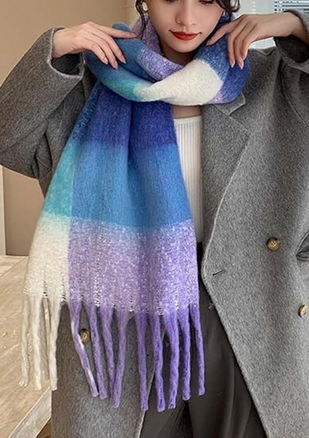 Coonoor Wollschal Damen Schal,kuschelweich Karo,Winter Schal günstig online kaufen