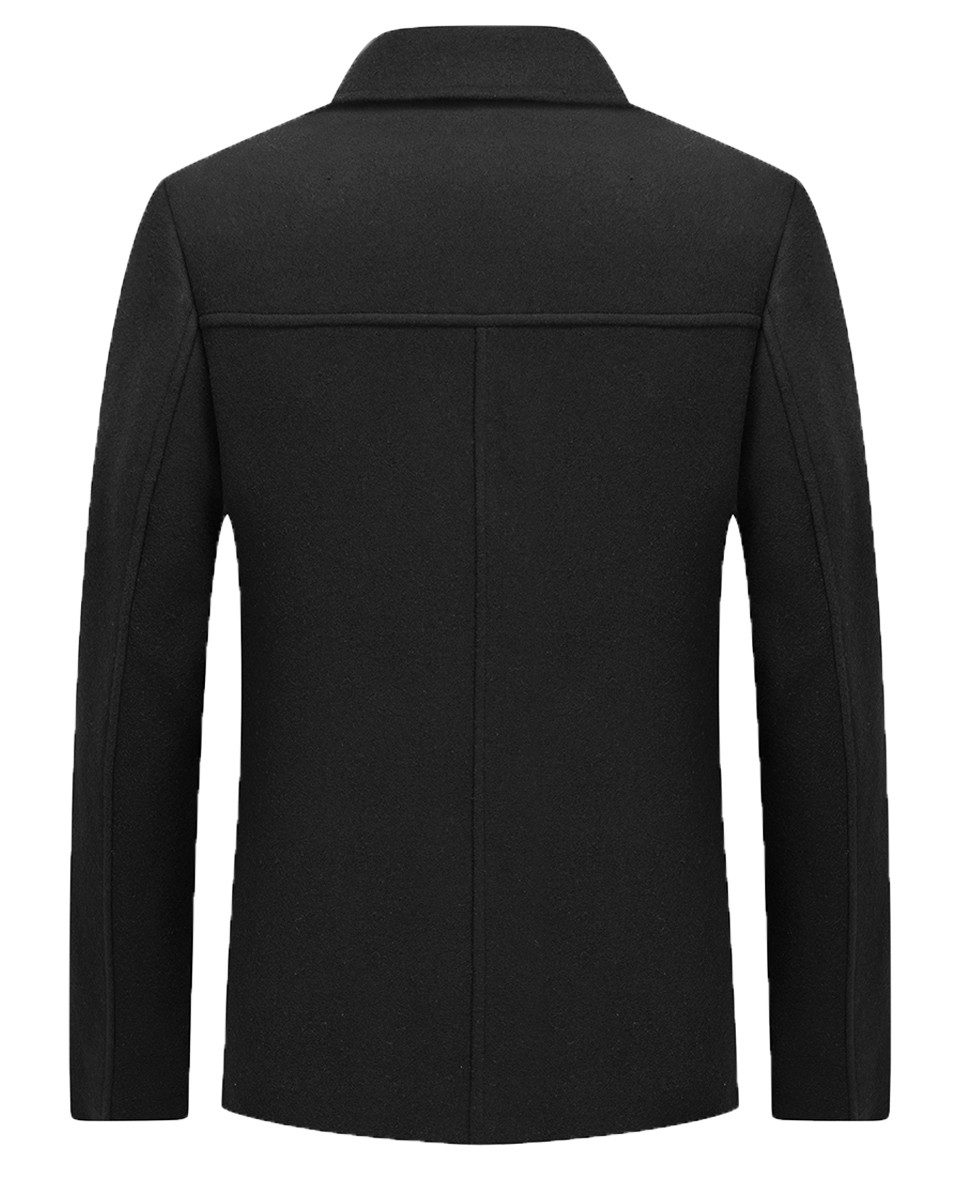 Allthemen Wollmantel Herren Kurzmantel Winter Winterjacke Slim Fit Winterma günstig online kaufen