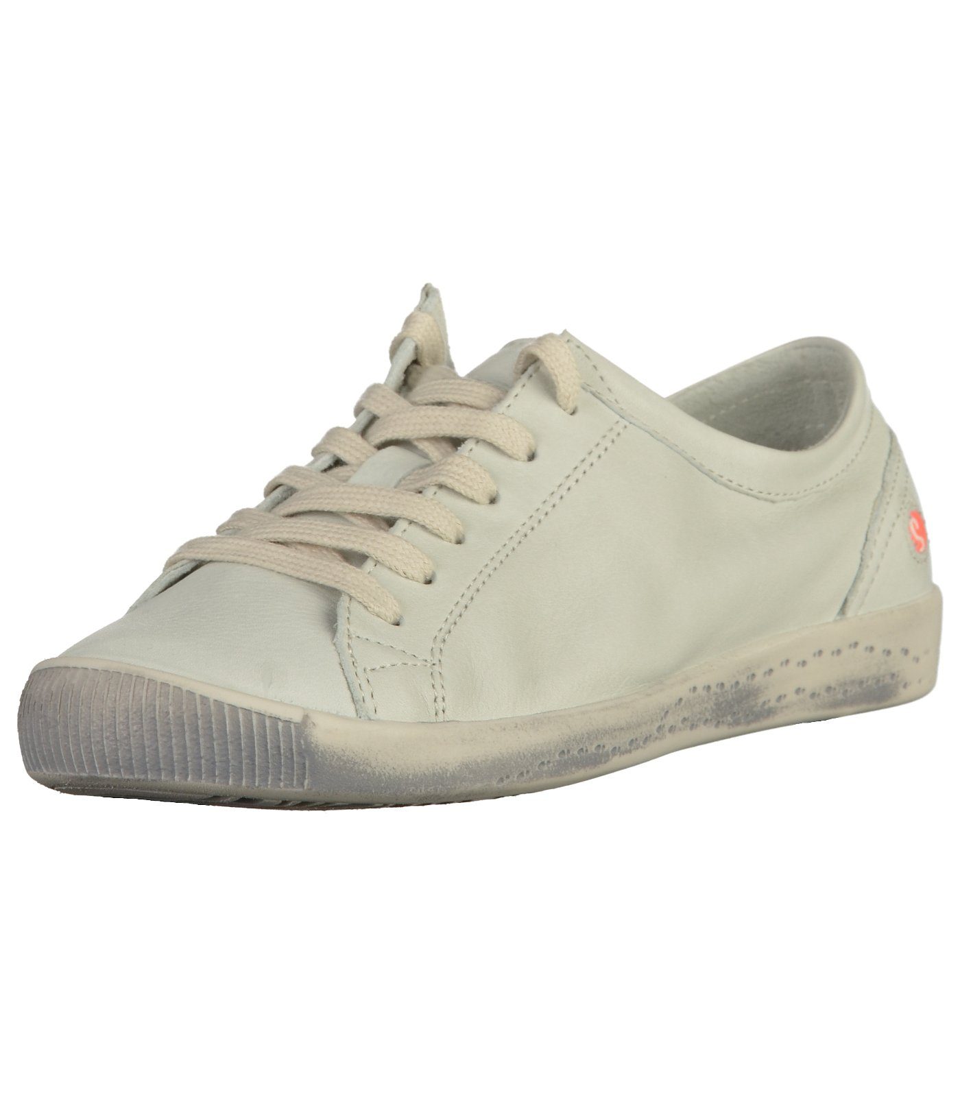 softinos Sneaker Leder Sneaker Weiß