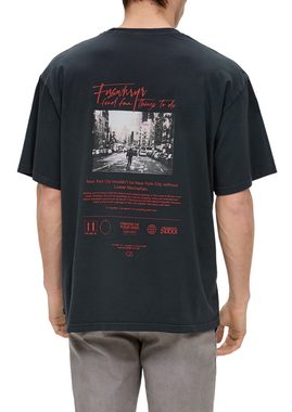 QS Kurzarmshirt T-Shirt mit Backprint