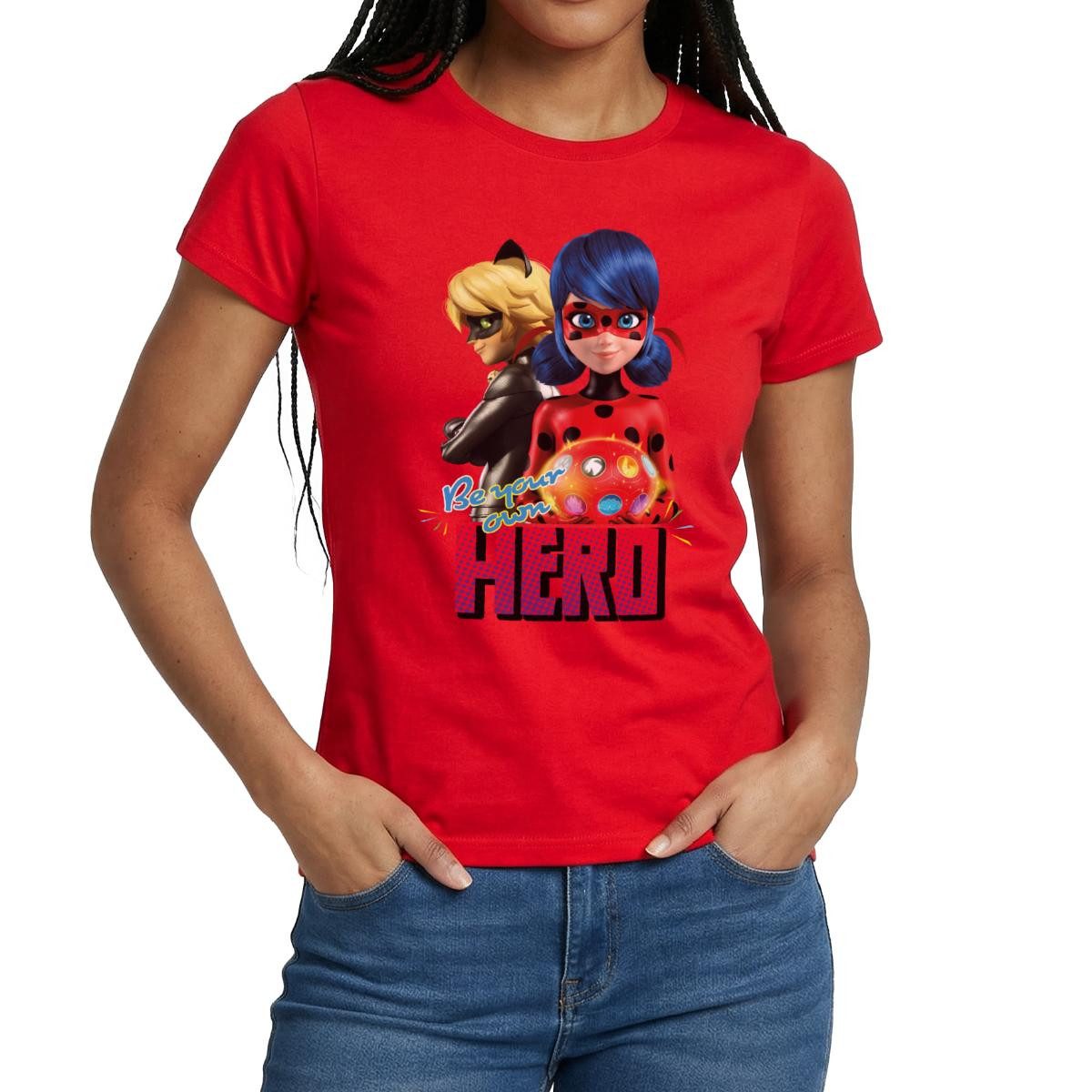 T-Shirt Miraculous Be Your Own Hero Frauen T-Shirt