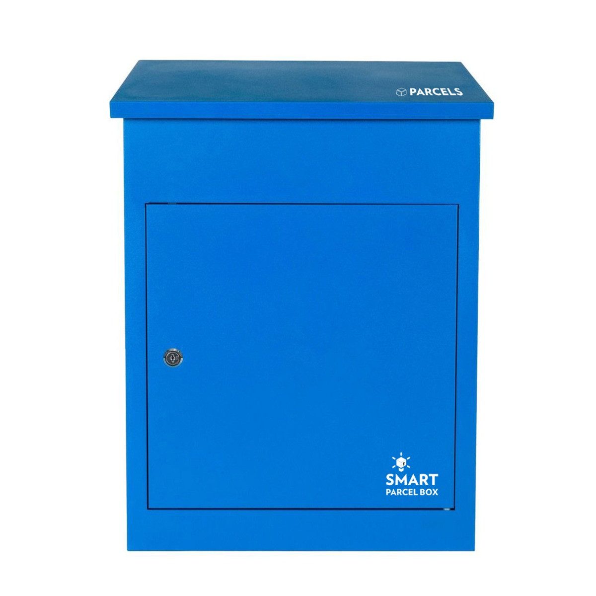 Thumbnail - Smart Parcel Box Paketbriefkasten Mittelgroßer Paketbriefkasten, Entnahme vorne, blau