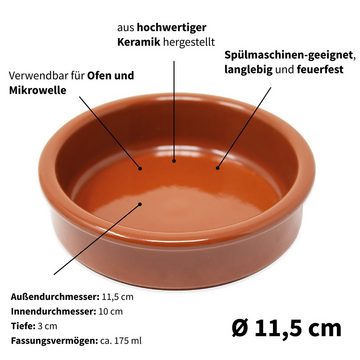 ToCi Tapas-Schale Tapas Schalen Set Ø11,5 cm, (6-tlg)