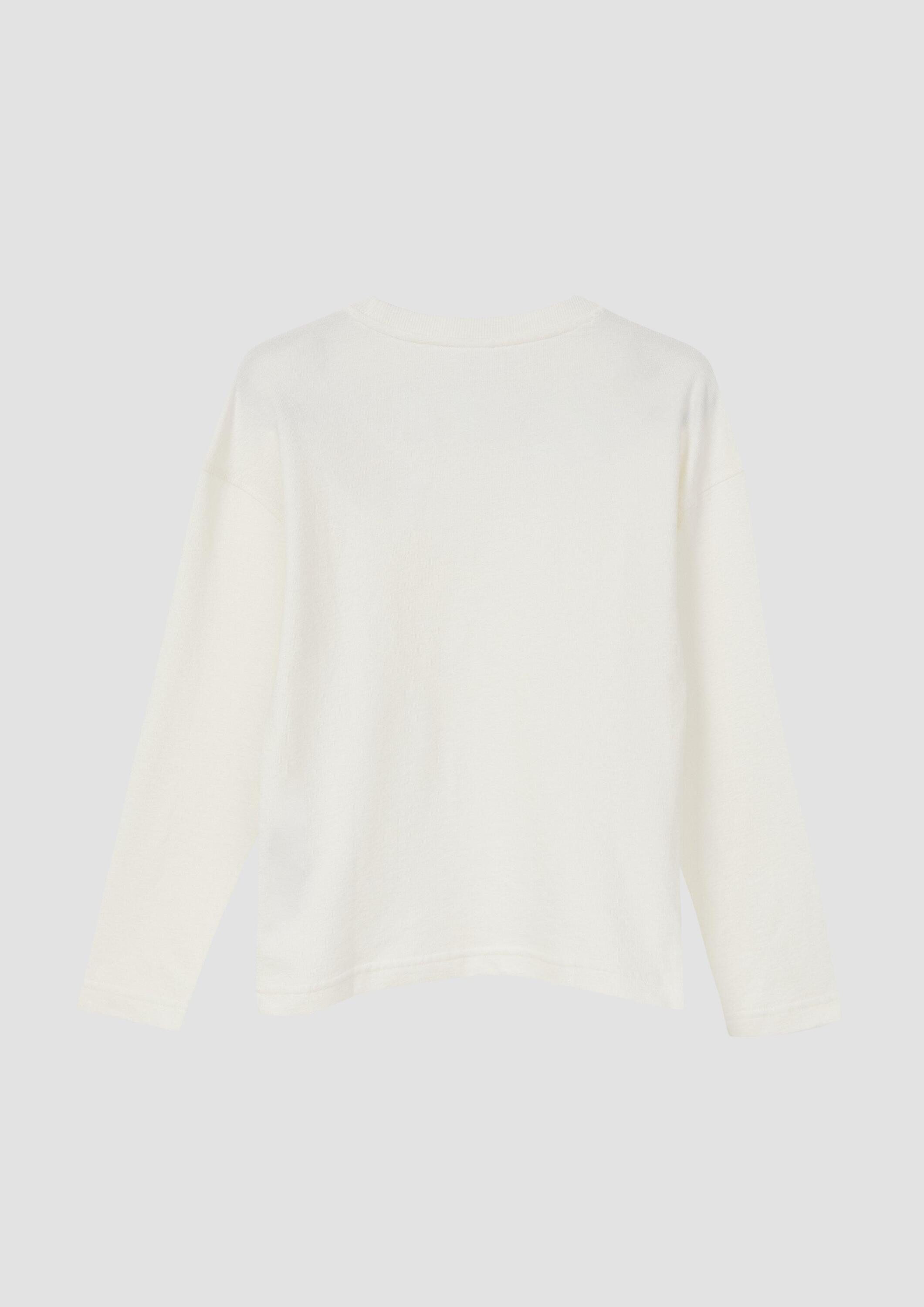 s.Oliver Langarmshirt T-Shirt Longsleeve im Boxy Fit aus Struktur-Jersey