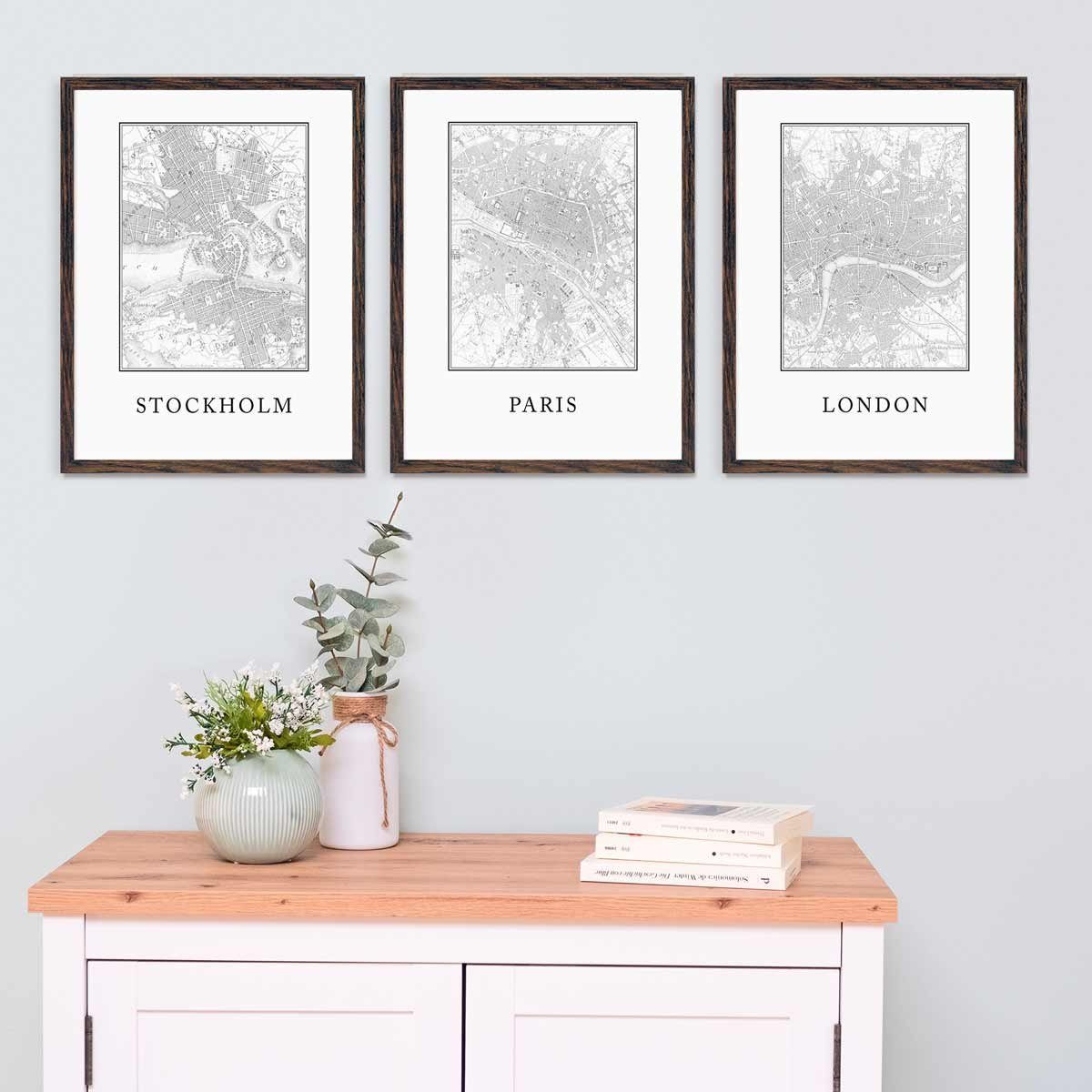 PHOTOLINI Bilderrahmen 3er Set, stabiles MDF-Holz, günstig online kaufen
