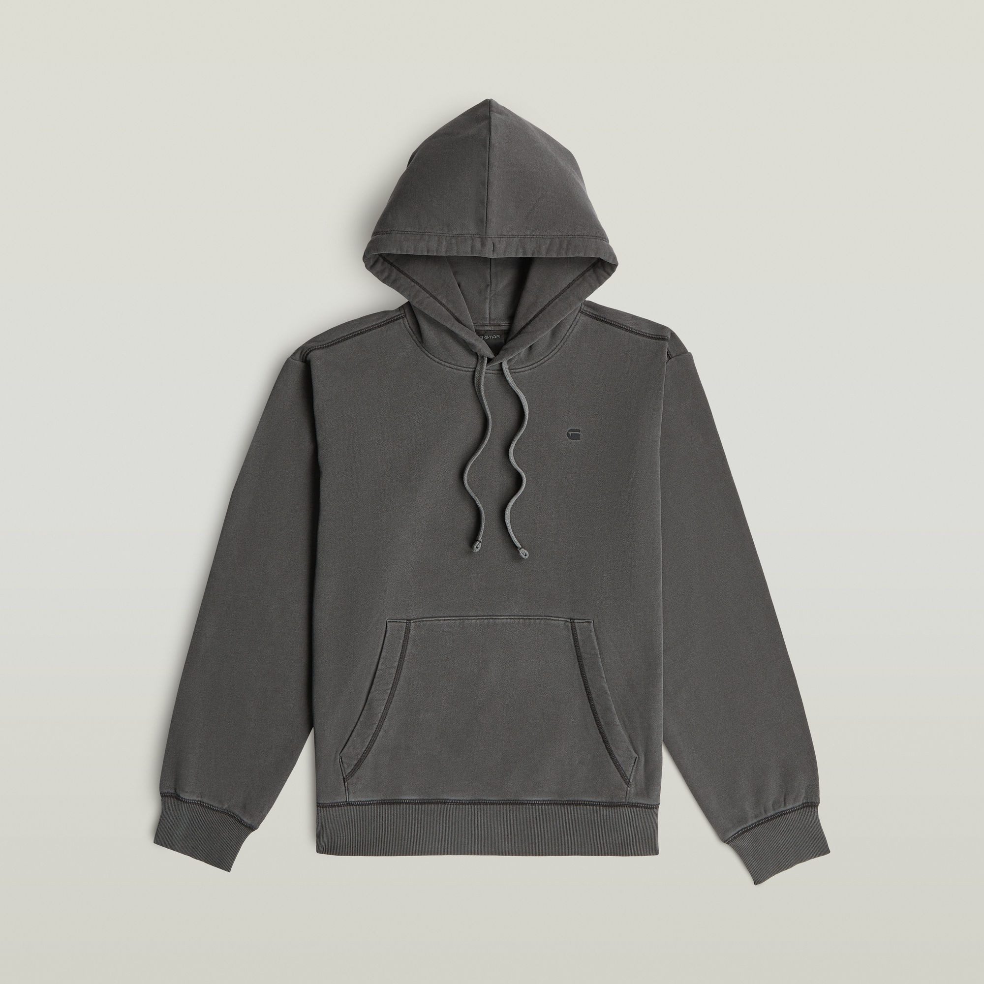 G-STAR Hoodie Modern washed hdd sw ls mit Rippbündchen, Baumwoll-Qualität