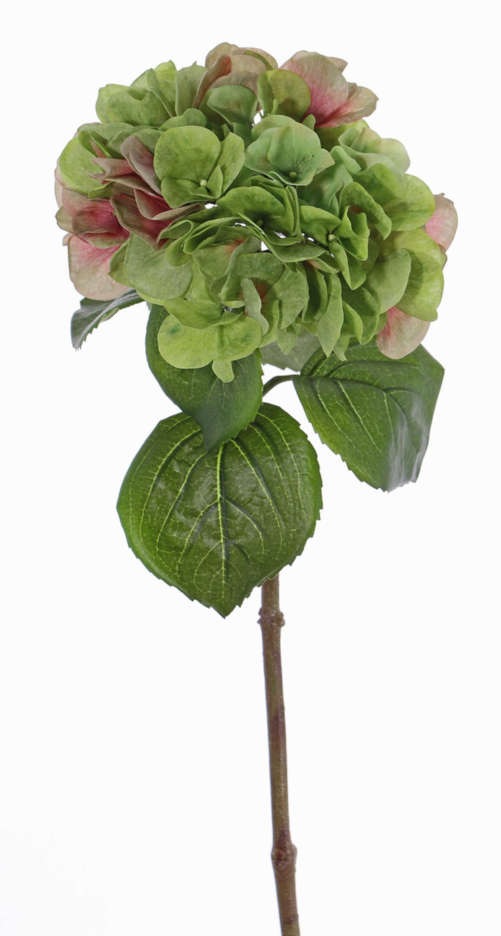 Kunstblume Künstliche Blume Hortensie CHIDORI, grü Hortensie, artplants, Höhe 60.0 cm
