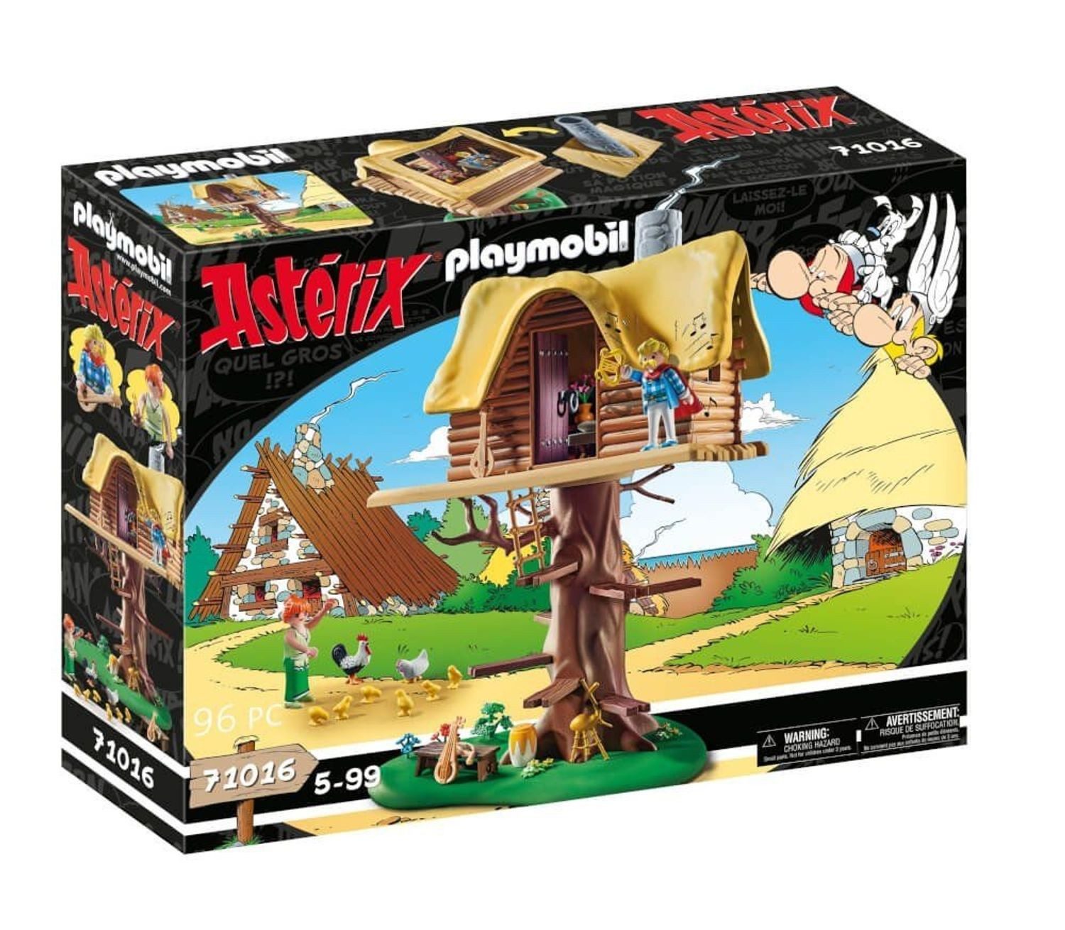 Playmobil® Asterix: Troubadix mit Baumhaus Konstruktions-Spielset, (Asterix: Troubadix mit Baumhaus), Made in Europe