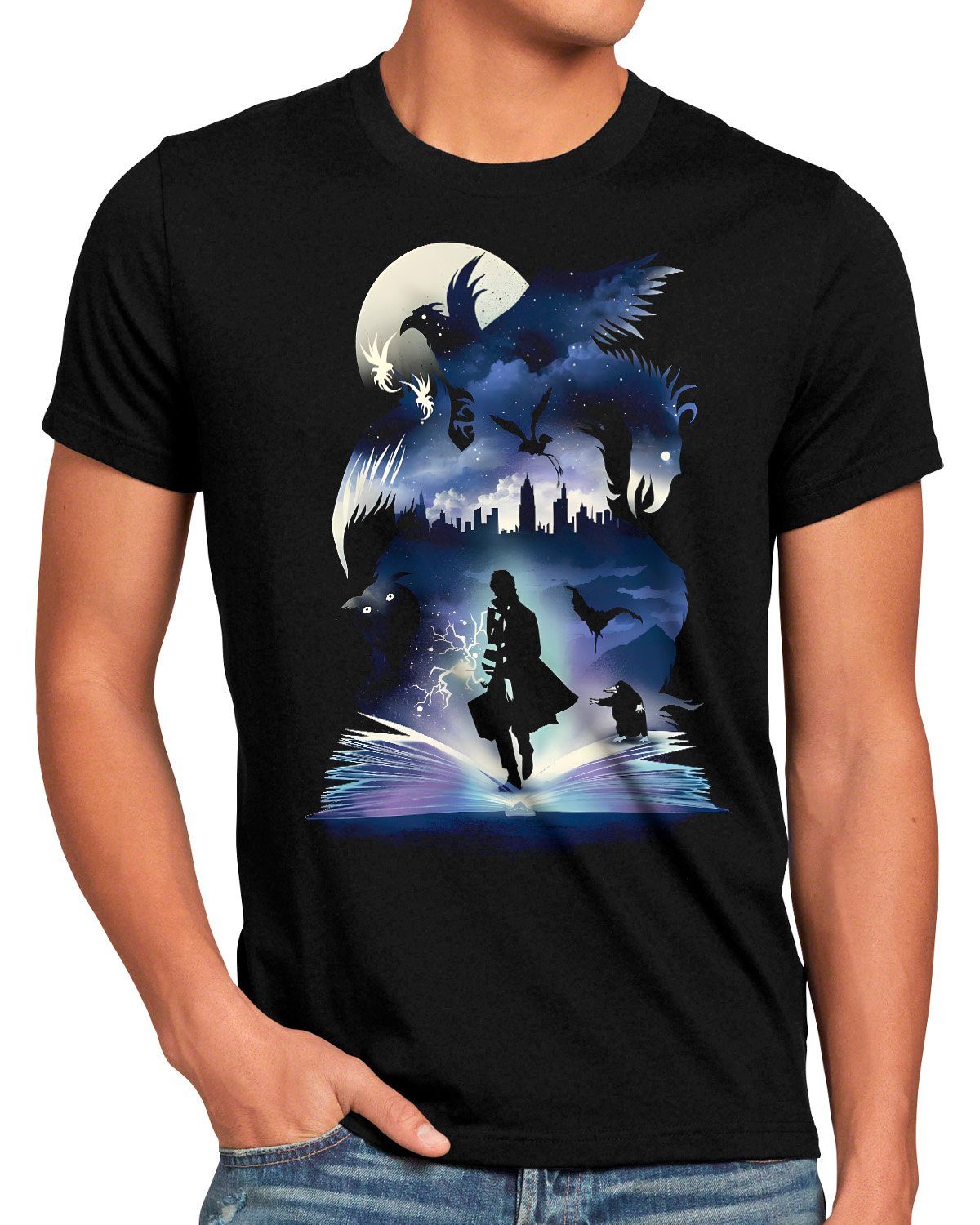 style3 T-Shirt Fantastic Potter Harry hogwarts ravenclaw hufflepuff slytherin