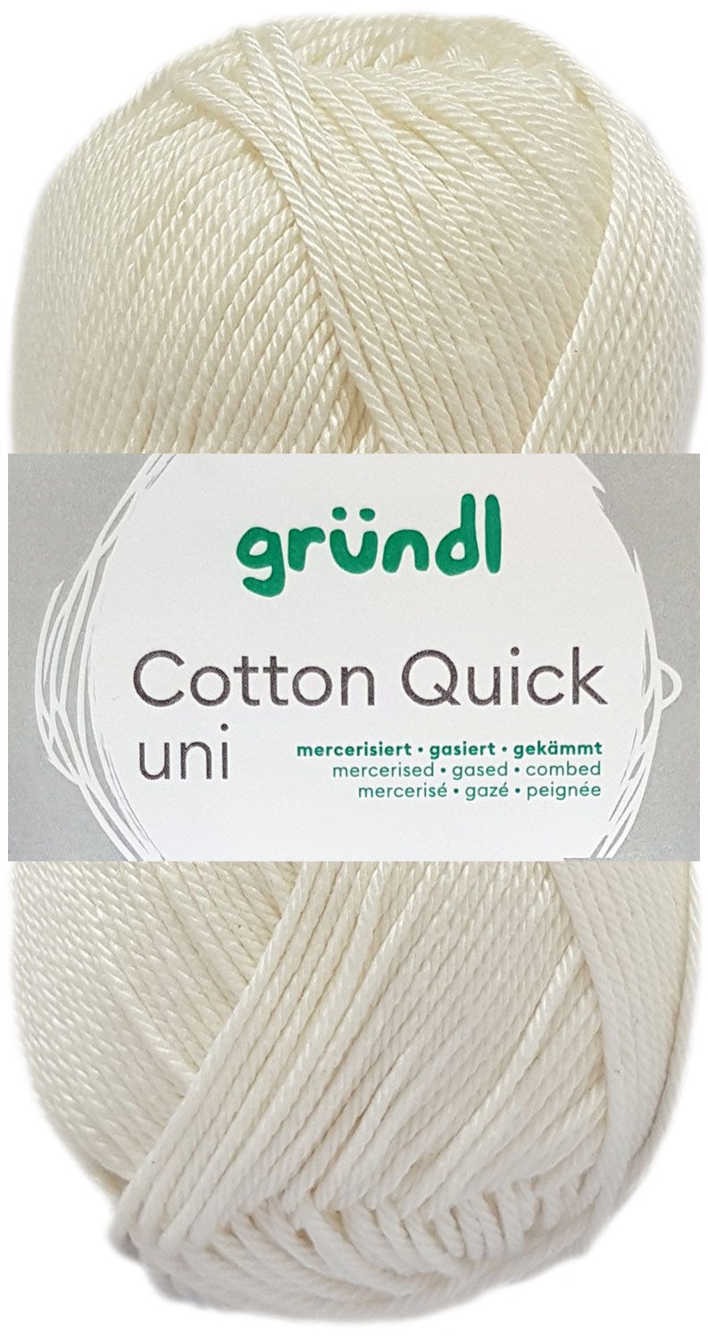 Gründl 50 Gramm Gründl Wolle Cotton Quick Uni Farbauswahl Häkelwolle