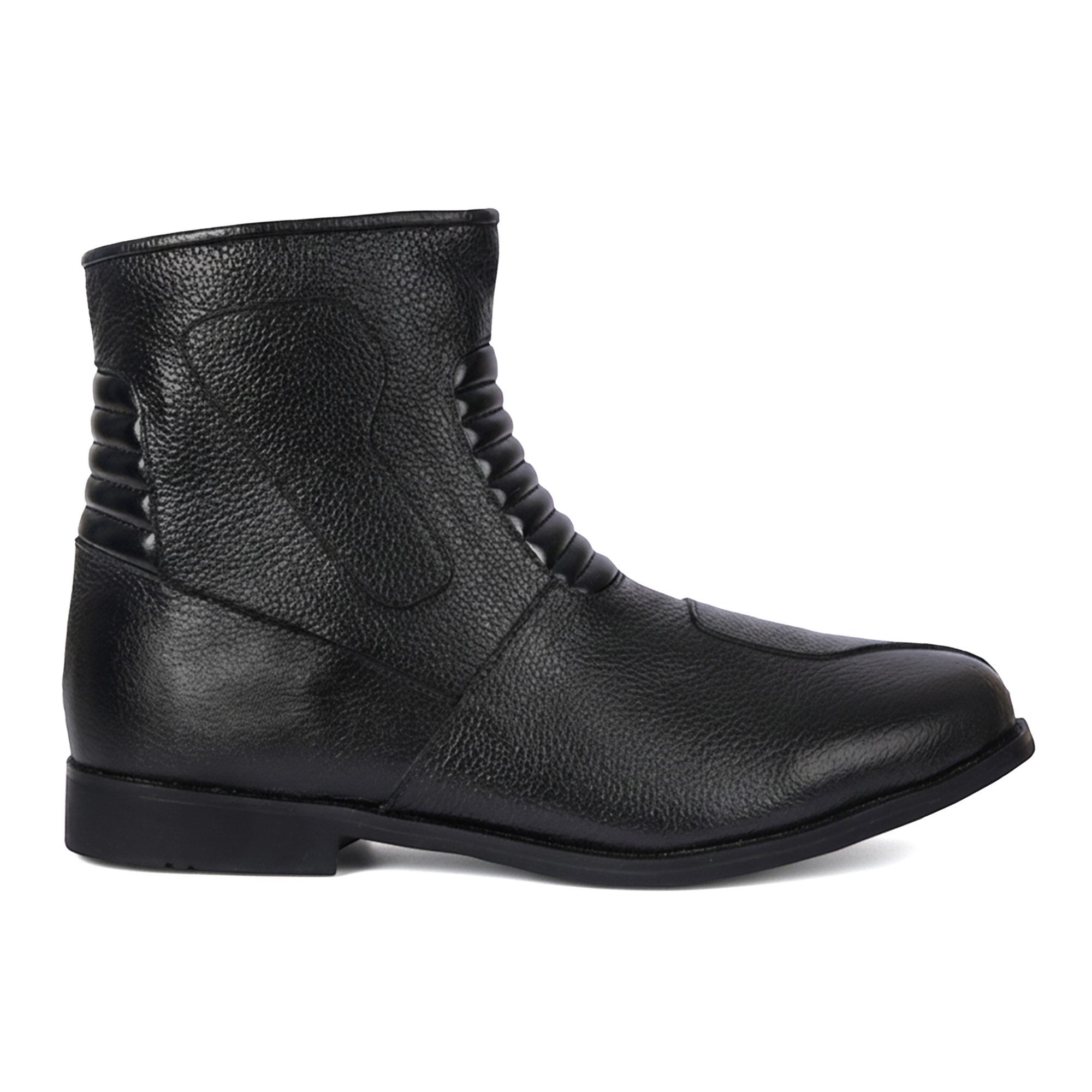 German Wear GW413-S Motorradstiefel Biker Stiefel Motorradschuhe Glattleder Schwarz – Bild 5 von 5