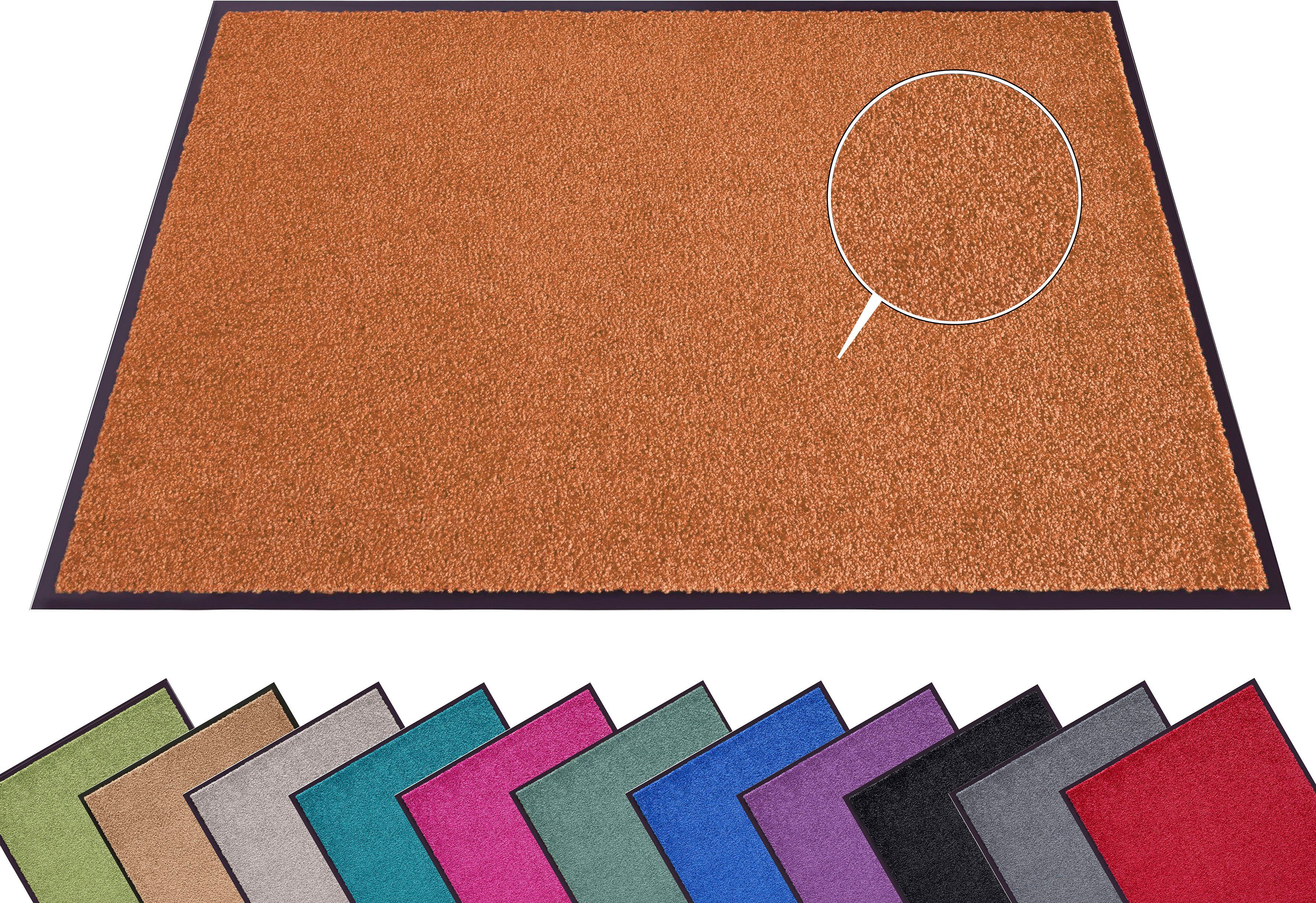 HANSE Home Fußmatte Wash & Clean, rechteckig, Höhe: 7 mm, Schmutzfangmatte, Türmatte, In- und Outdoor, Teppich, Läufer, waschbar