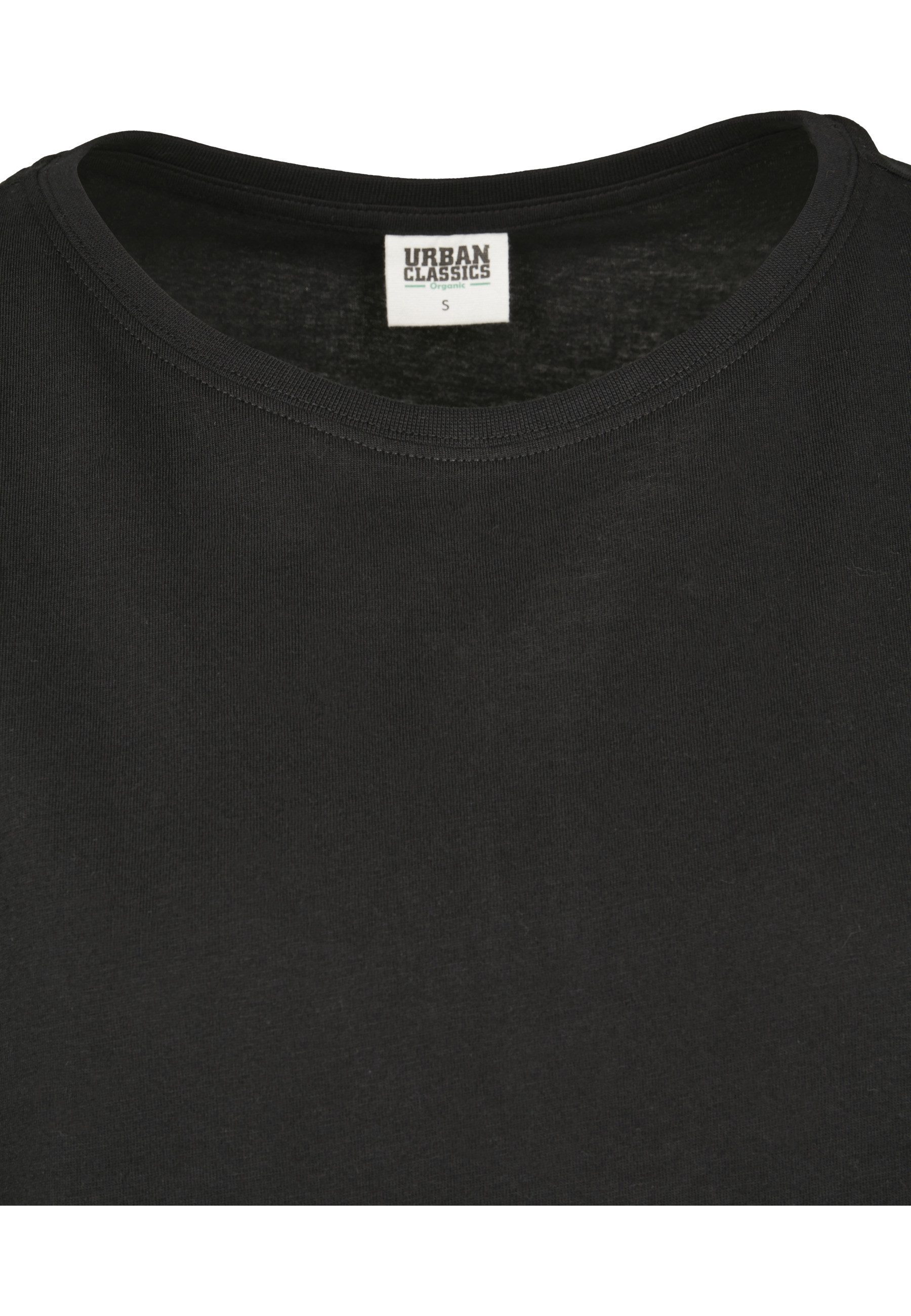 URBAN CLASSICS Kurzarmshirt Urban Classics Damen Ladies Organic Extended Shoulder Tee (1-tlg)
