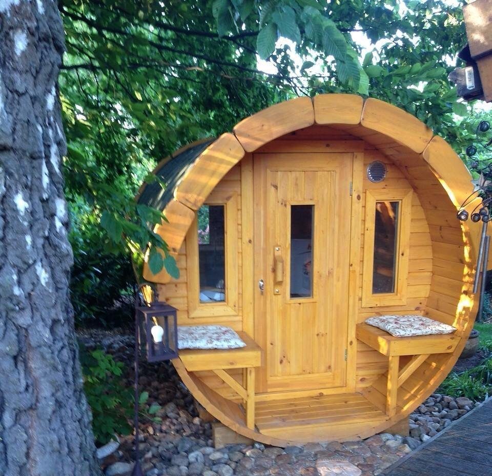 Fasssauna Saunafass Fasssauna Sauna Terrassen Saunas Fass Gartensauna 450cm