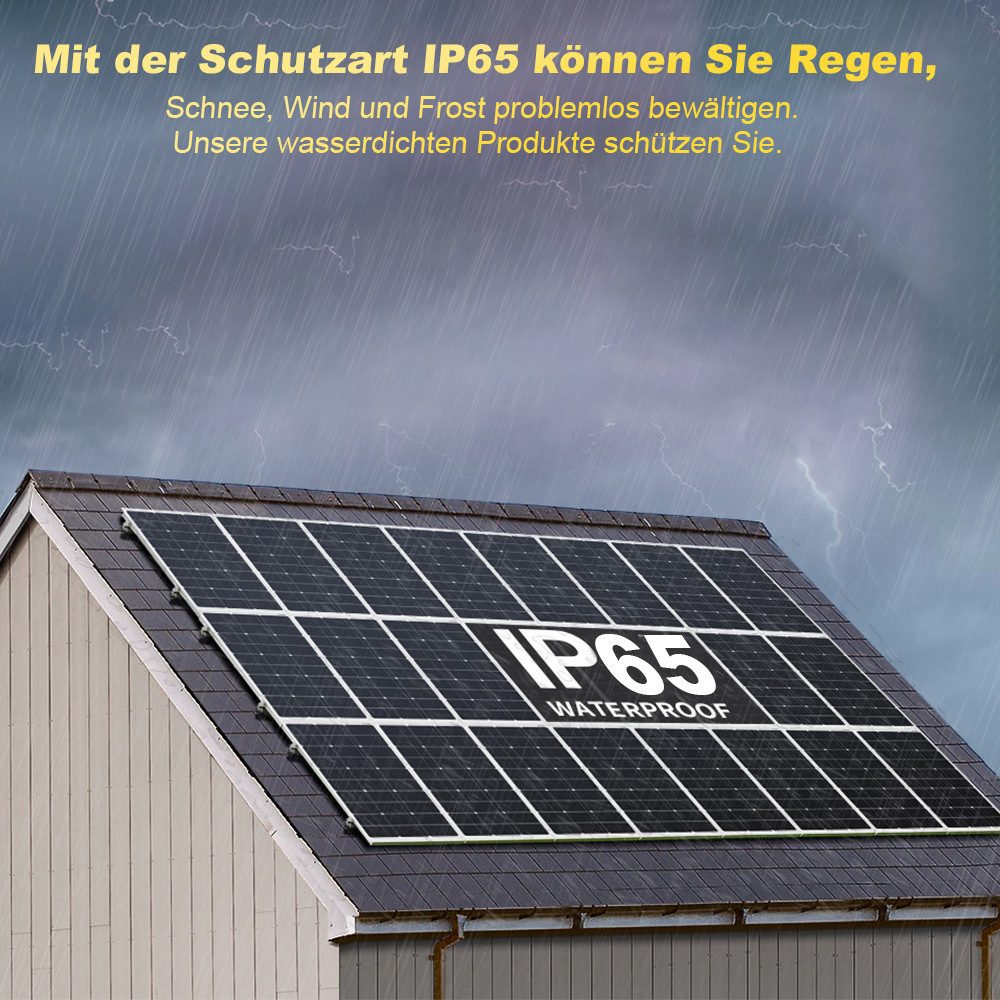 Thumbnail - GLIESE Balkonkraftwerk Solarpanel 12V Für Balkonkraftwerk Garten Wohnmobil Off-Grid-Systeme, 360 W, Monokristallin, (3-S...